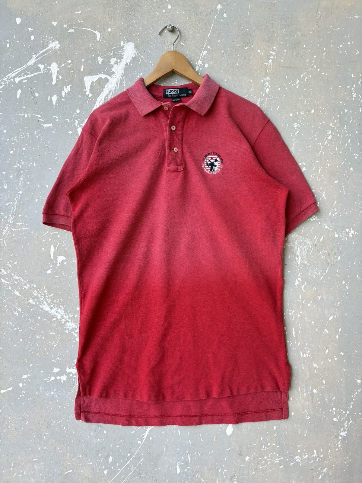 Polo Ralph Lauren Vintage 1992 Polo Ralph Lauren Golf USA Open Golf Collar Tee Size US M / EU 48-50 / 2 - 1 Thumbnail
