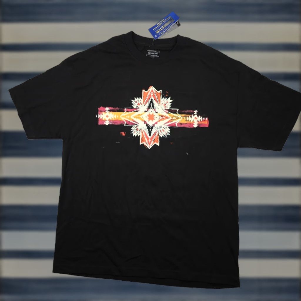 Pendleton NWT Pendleton Morning Star Aztec Graphic T Shirt Men L Black Size US L / EU 52-54 / 3 - 1 Thumbnail