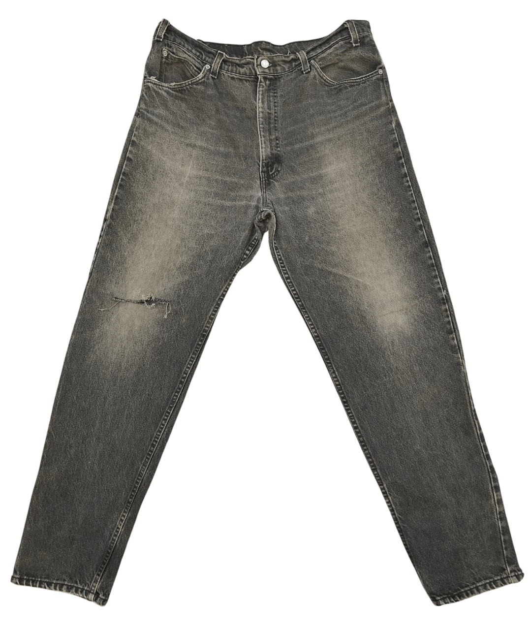 Levi's 90s Vintage Levi's 550 Charcoal Black Orange Tab Denim Size US 38 / EU 54 - 1 Thumbnail