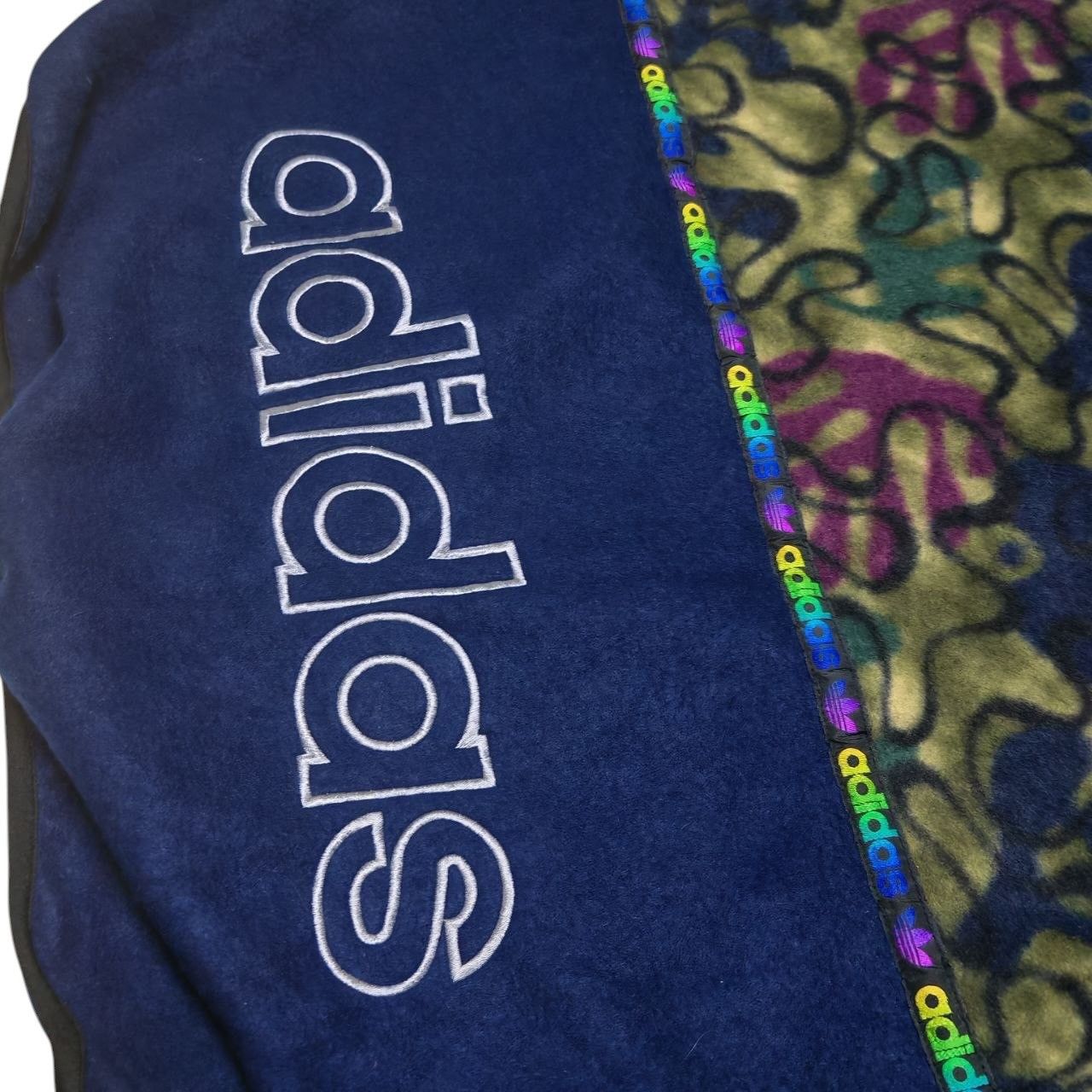 Adidas Rare Vintage Adidas Trefoils Fleece Sweater By Decente Japan Size US M / EU 48-50 / 2 - 16 Thumbnail