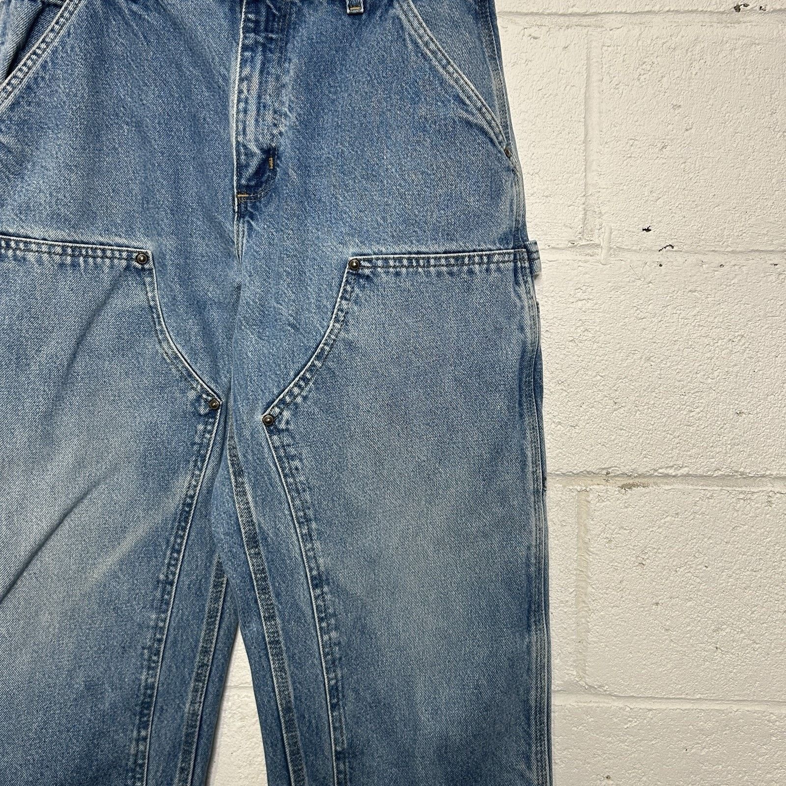 Carhartt Vintage Carhartt Logger Denim DoubleKnee Pants “Darkstone” Size US 32 / EU 48 - 5 Thumbnail