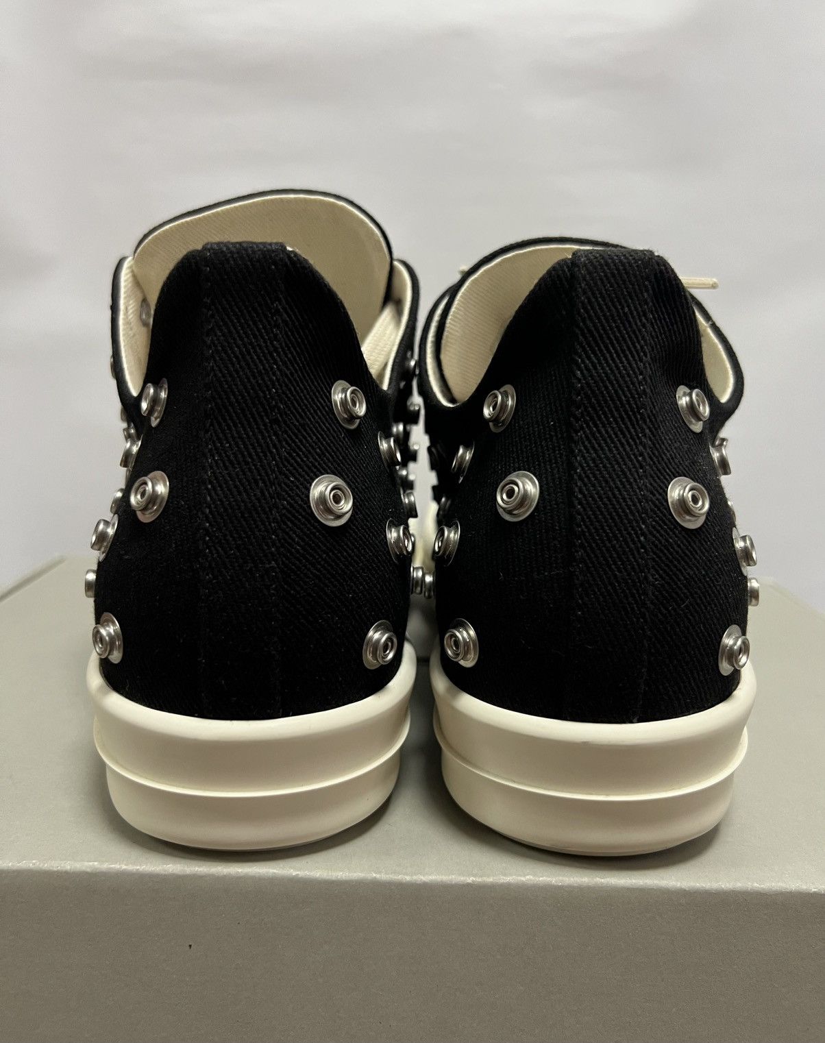 Rick Owens Rick Owens Drkshdw - SS23 EDFU Eyelet Black Milk Ramones Low Size US 7 / EU 40 - 7 Thumbnail