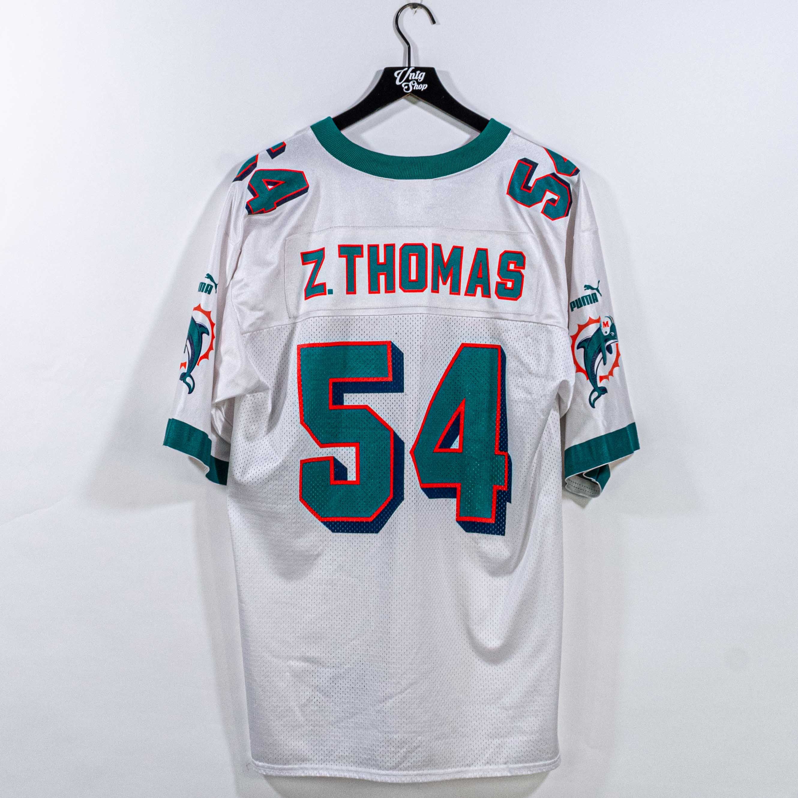 NFL × Puma × Vintage Miami Dolphins Zach Thomas #54 NFL