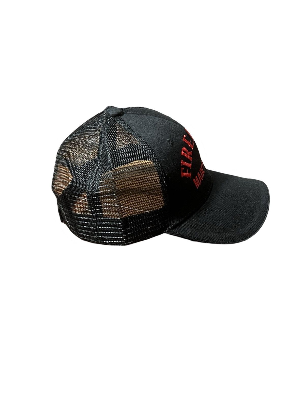 Other Fireball Trucker Hat Red and Black Size ONE SIZE - 3 Thumbnail