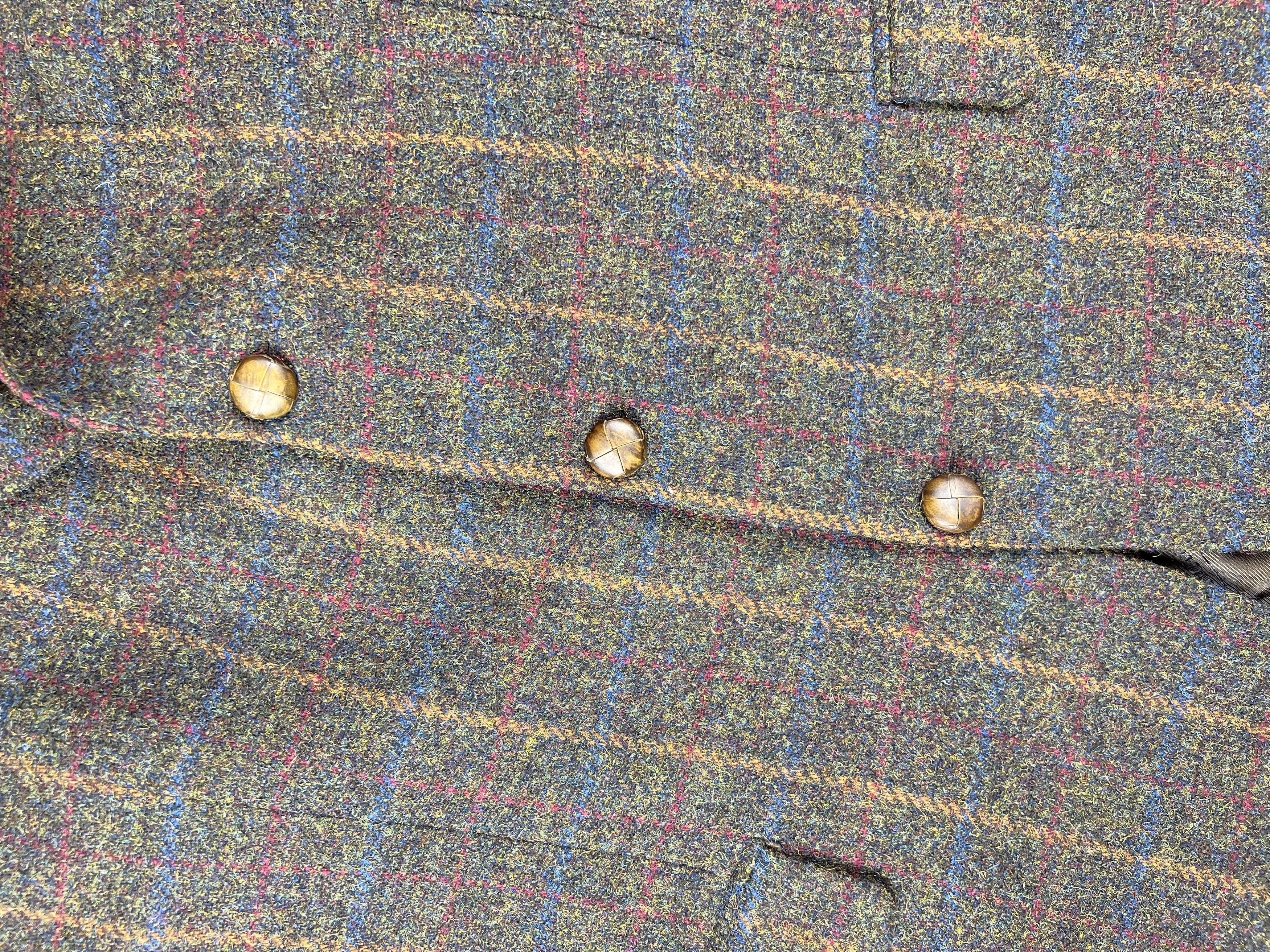 Harris Tweed × Vintage Vintage Harris Tweed Wool Blazer M-L Size 44R - 3 Thumbnail
