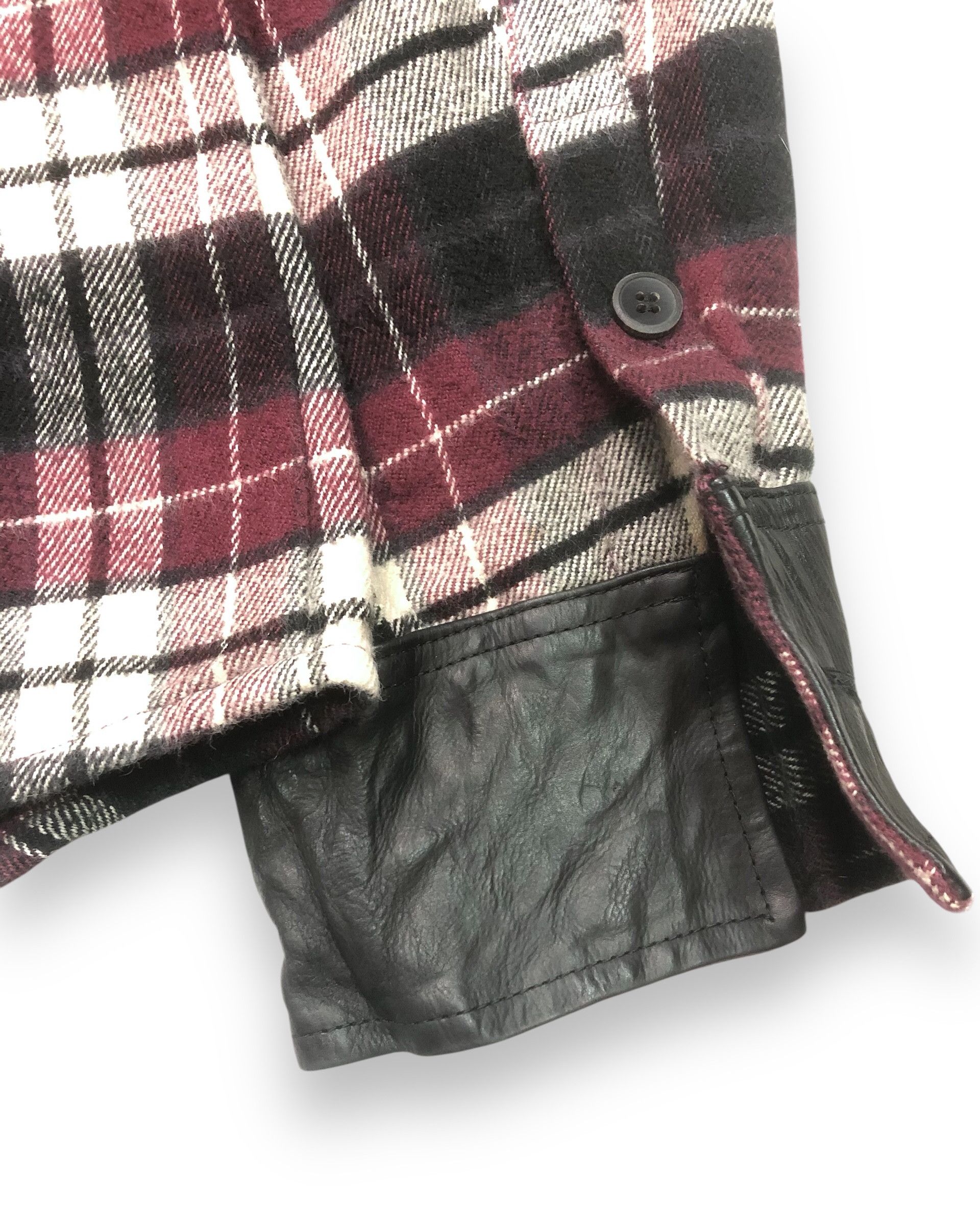 Isamu Katayama Backlash 00s Isamu Katayama BACKLASH Cotton-Leather Check Flannels Size US L / EU 52-54 / 3 - 9 Thumbnail
