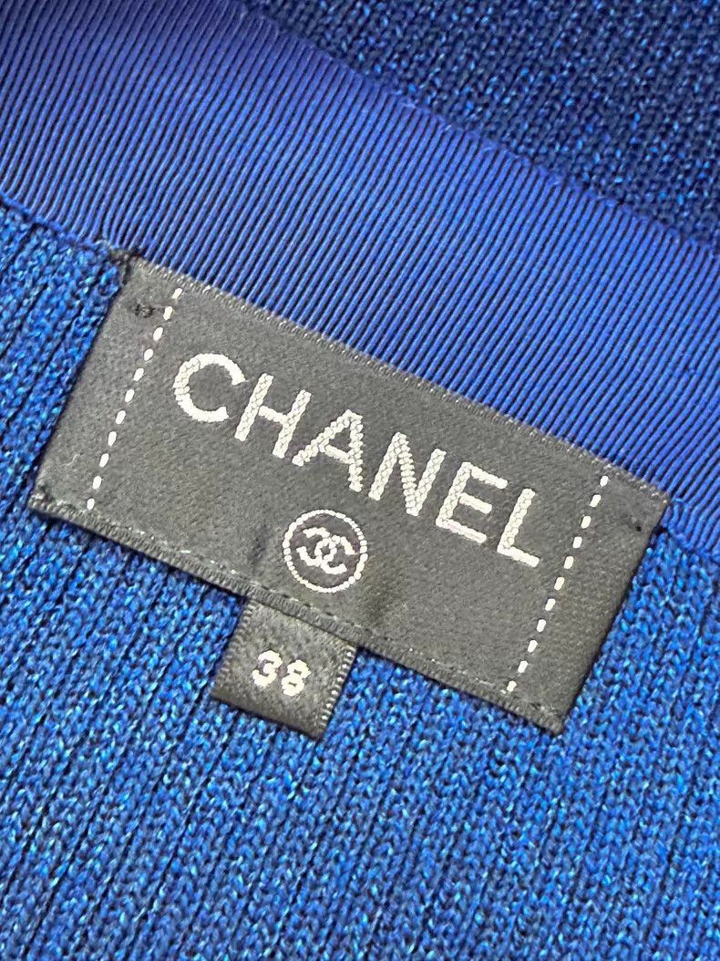 Chanel Chanel Lapel two-pocket double-c sleeve label knitted card Size XS / US 0-2 / IT 36-38 - 5 Thumbnail
