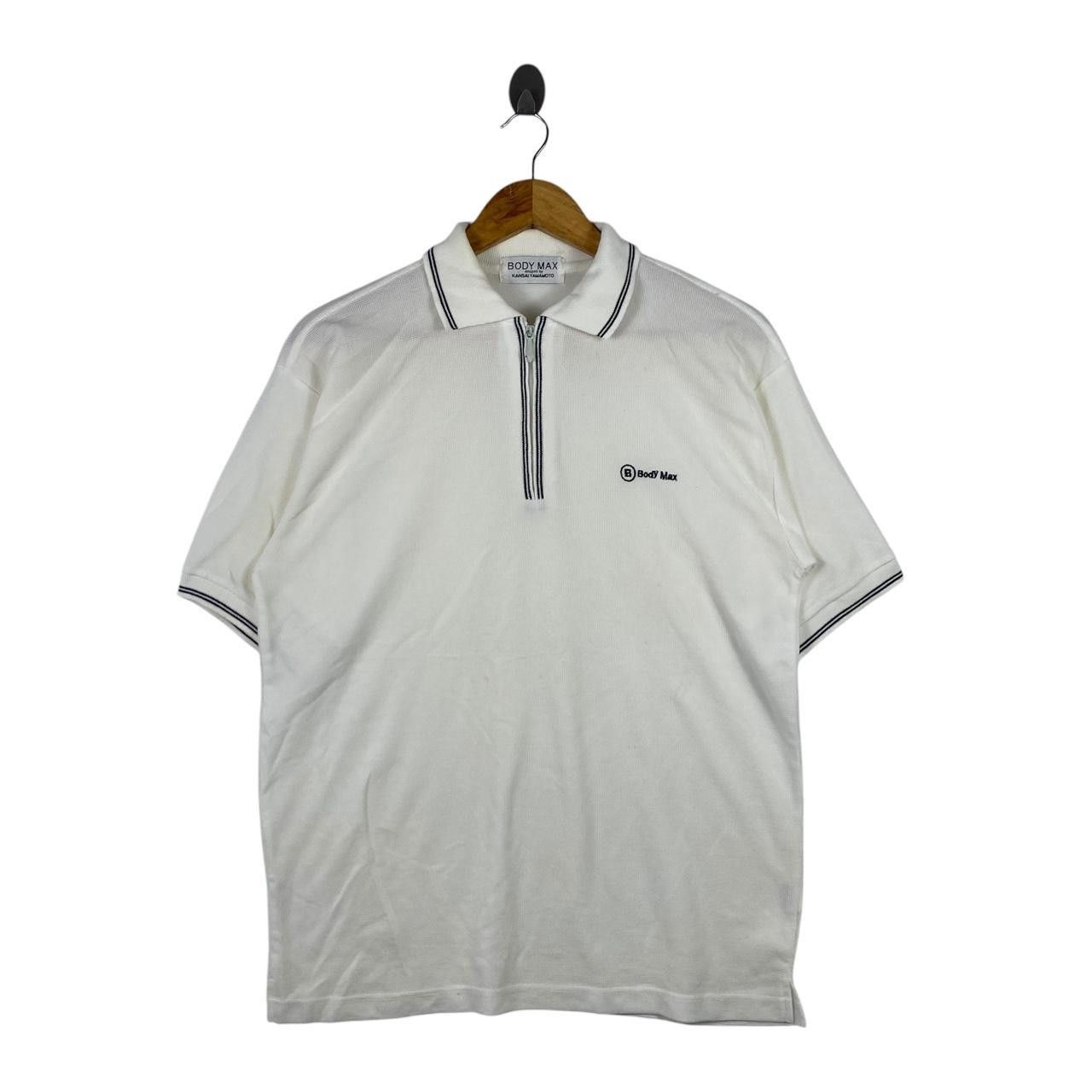 Kansai Yamamoto Vintage KANSAI YAMAMOTO Body Max Half Zipper Tee Shirt Polo Size US M / EU 48-50 / 2 - 1 Thumbnail