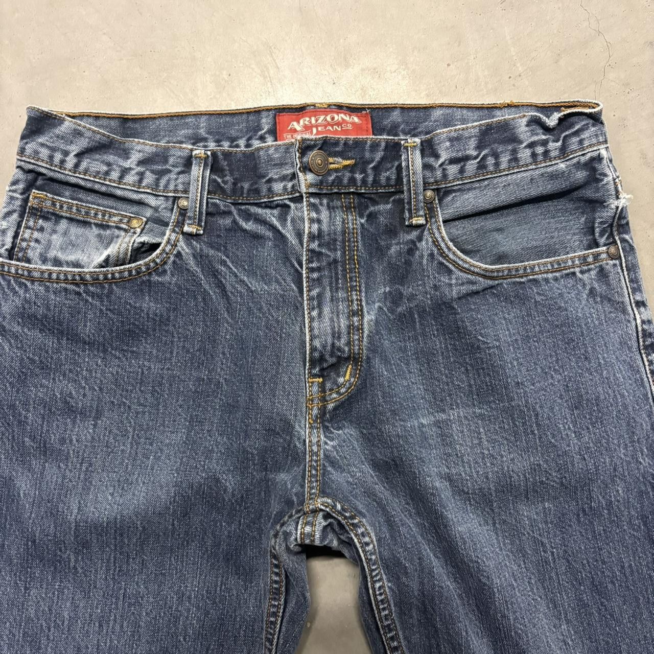 Vintage Crazy Vintage Y2K/2000s Baggy Arizona Jeans Dark Blue Wash Streetwear Denim Jeans! Size US 33 - 2 Thumbnail