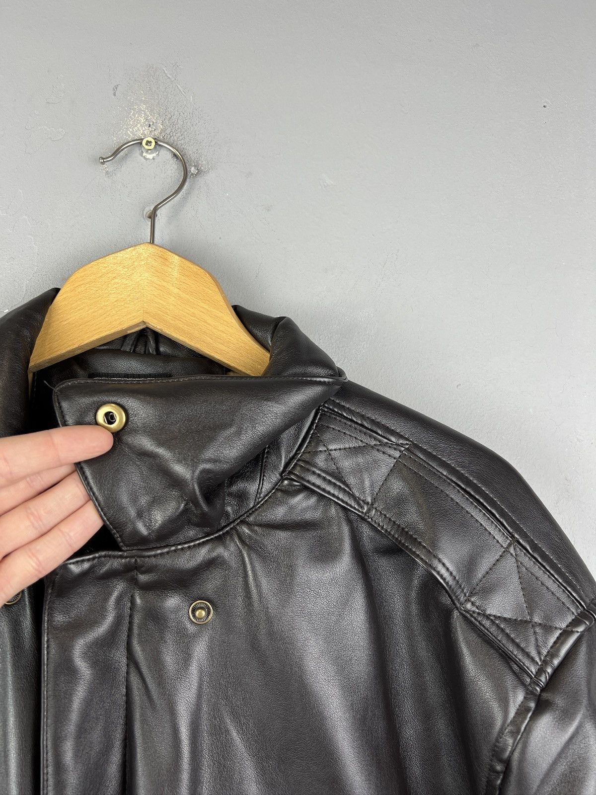 Vintage Vintage Shake Wolf Rare Leather Jacket Faux leather Y2K Size US M / EU 48-50 / 2 - 7 Thumbnail