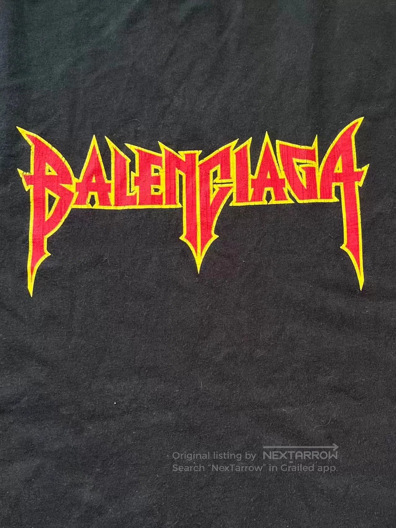 Balenciaga Balenciaga Men's Logo Print Short Sleeve T-Shirt. Size US L / EU 52-54 / 3 - 3 Thumbnail