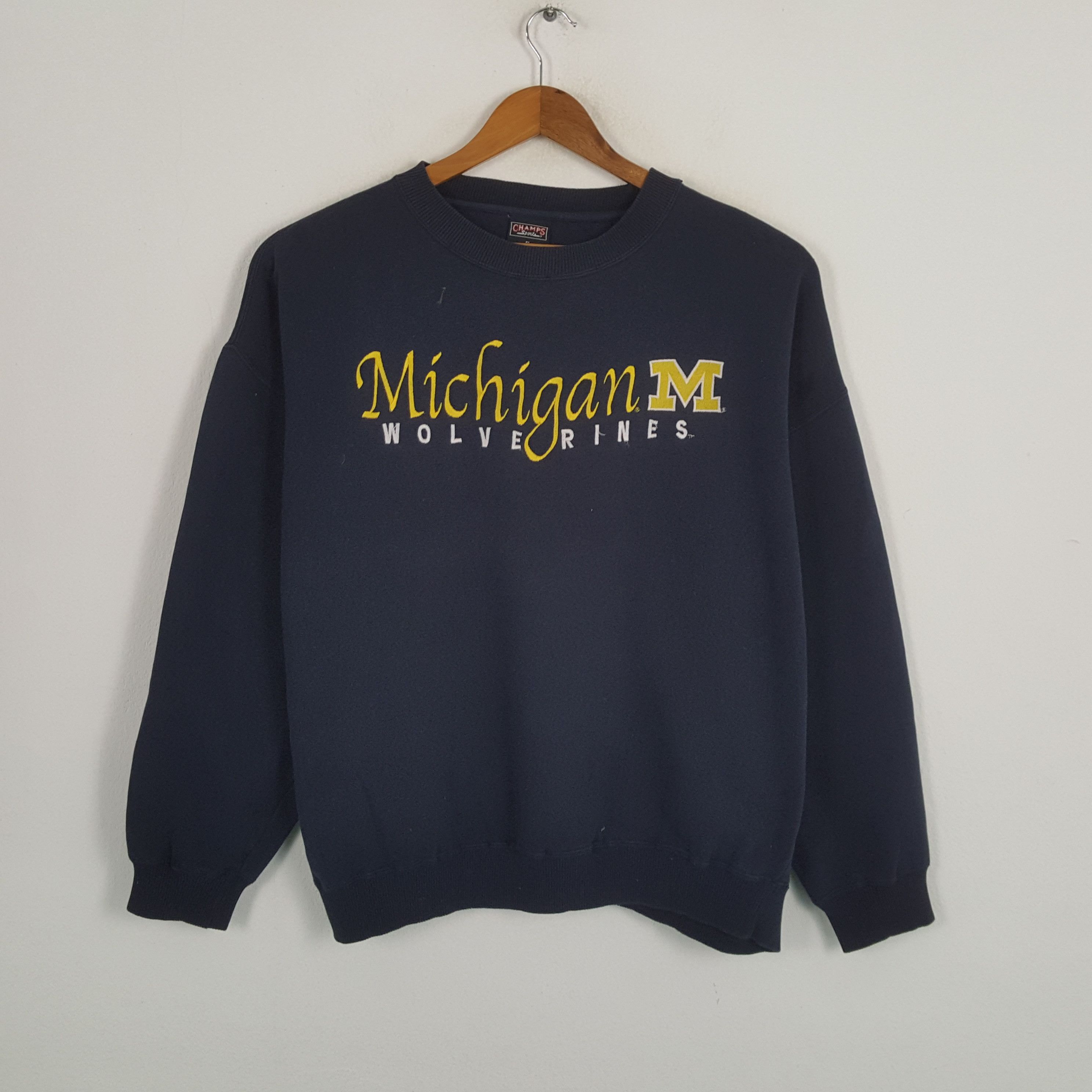 NFL × Vintage Vintage MICHIGAN WOLVERINES American NFL Team Sweatshirts Size US XXL / EU 58 / 5 - 1 Thumbnail