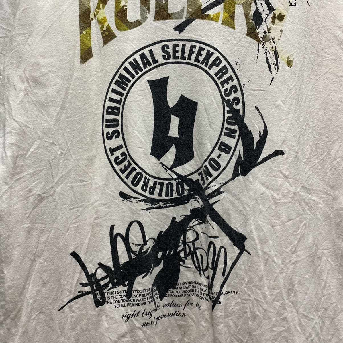 Japanese Brand Sick☠️ B-One-Soul Y2K Poem Ls Tee Punk Wording Grunge 90s Size US M / EU 48-50 / 2 - 6 Thumbnail