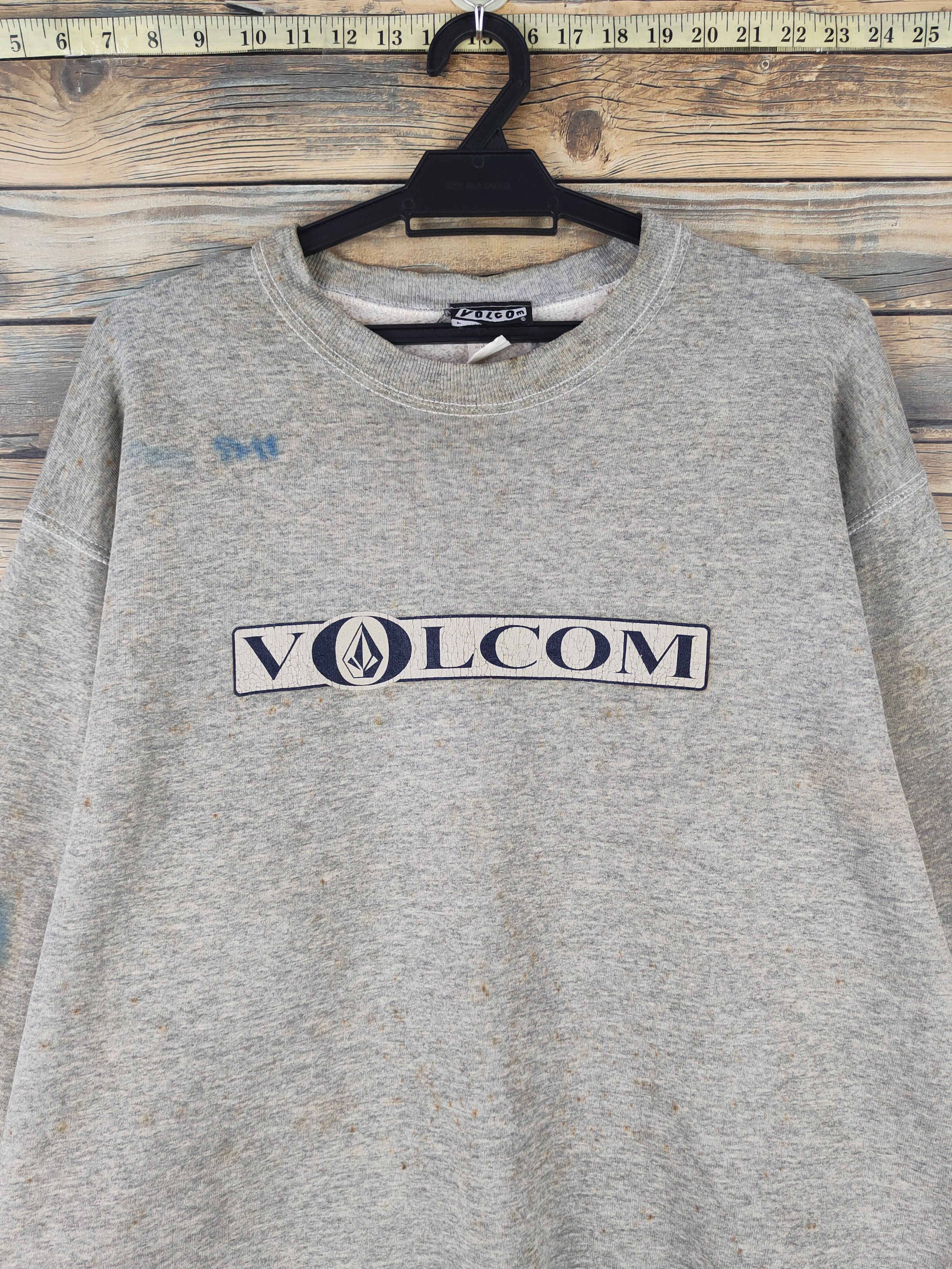 Volcom DL Volcom Skate hip hop vintage Gray Sweatshirts #1469 Size US L / EU 52-54 / 3 - 2 Thumbnail