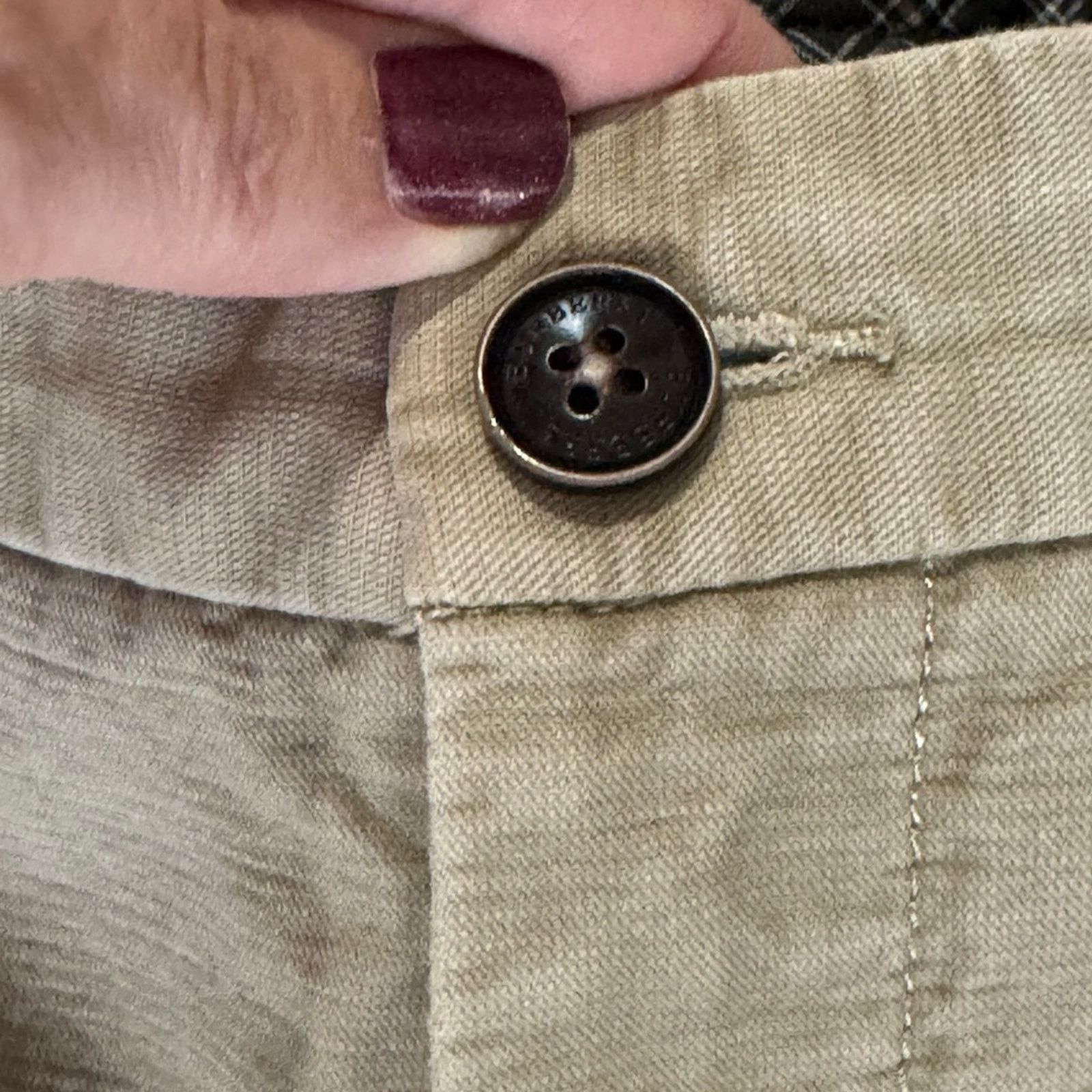Burberry Mens Designer Burberry khaki pants Size US 34 / EU 50 - 10 Thumbnail