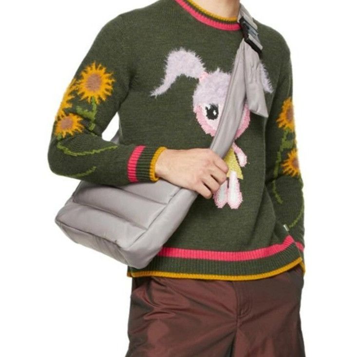 Heaven by Marc Jacobs MARC JACOBS Taupe Heaven By Nylon Messenger Bag In Cement Pu Size ONE SIZE - 10 Thumbnail