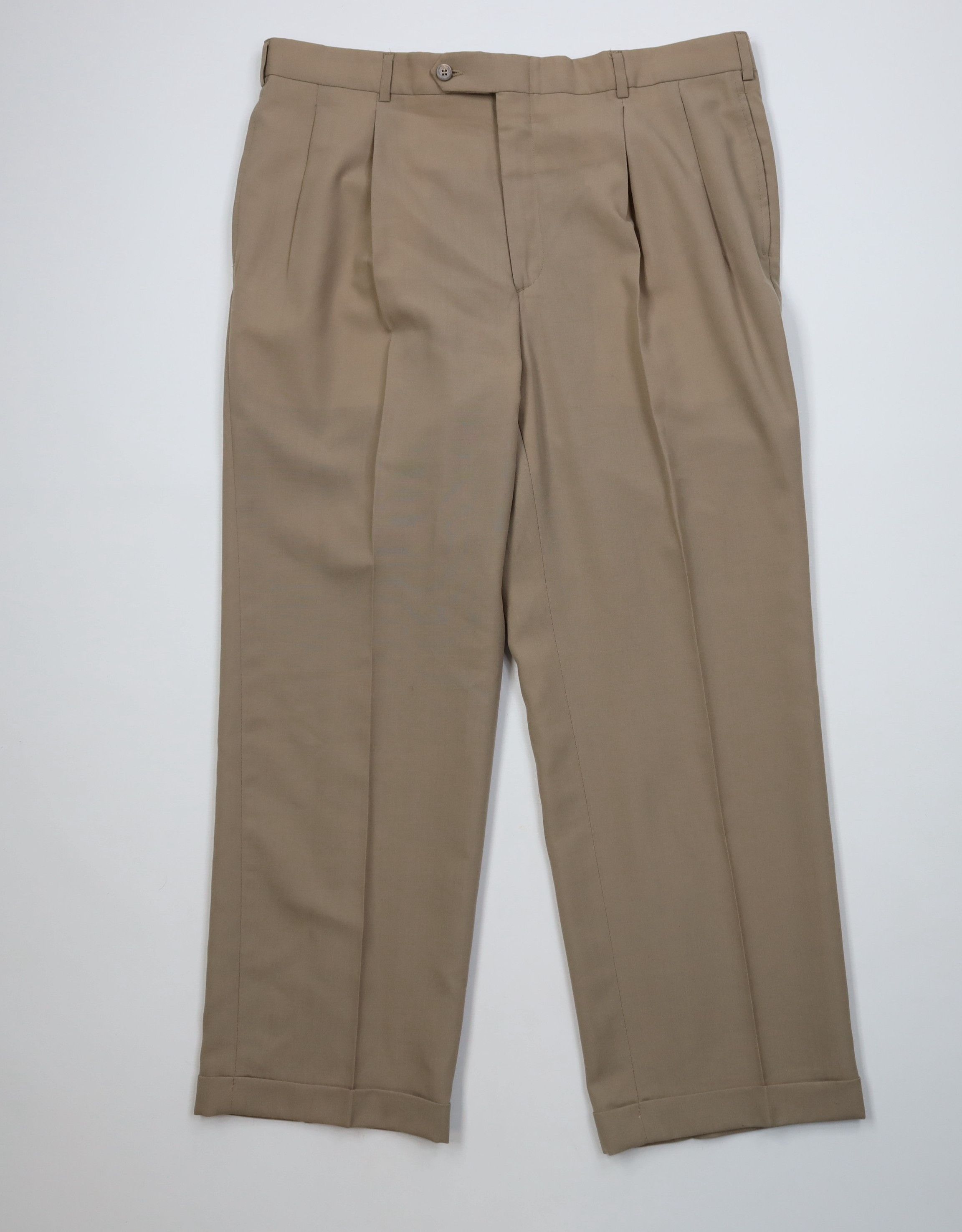 Vintage Vintage 90s Streetwear Wide Leg Chino Pants Beige USA Size US 38 / EU 54 - 1 Thumbnail