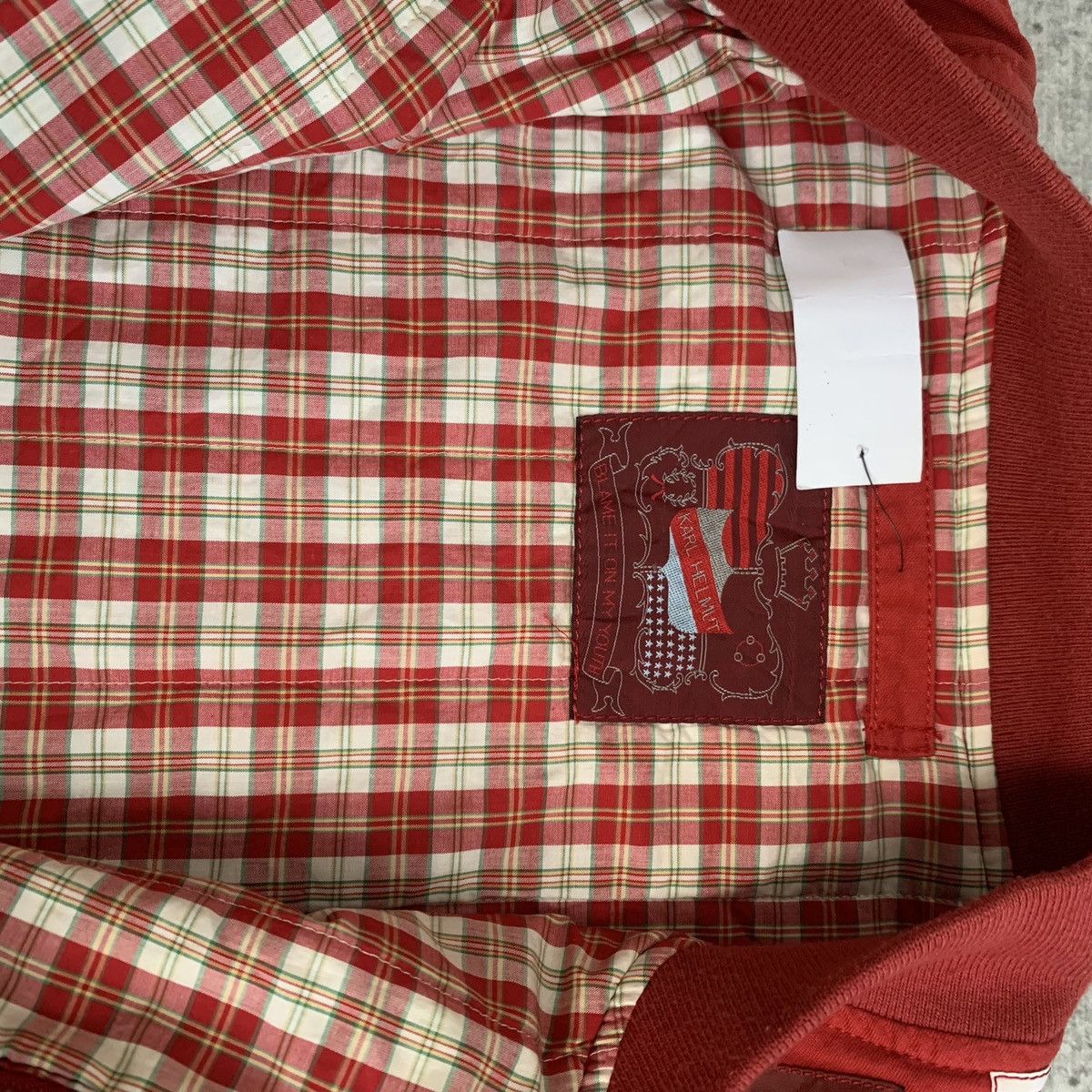 Japanese Brand × Karl Helmut VINTAGE BOMBER JACKET KARL HELMUT PATCHWORK Size US L / EU 52-54 / 3 - 6 Thumbnail