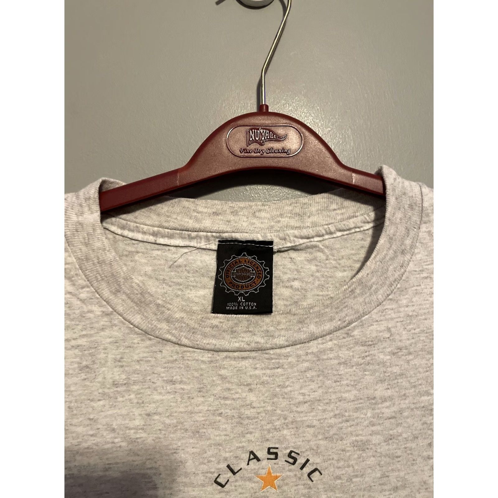 Harley Davidson VINTAGE Harley-Davidson Motorcycle Shirt Adult XL Gray Cotton 1990s Men T-Shirt Short Sleeve Crew Neck Size US XL / EU 56 / 4 - 4 Thumbnail