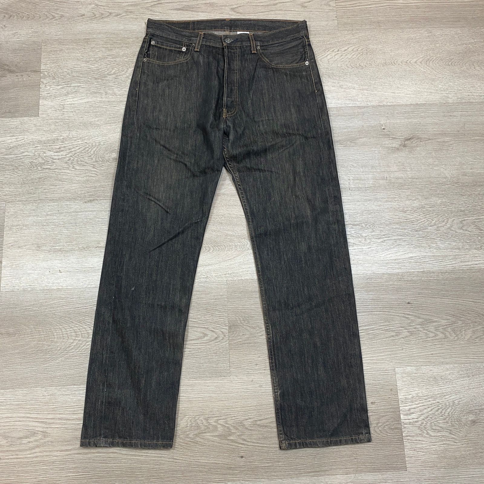 Levi's Levi's 501 XX Black Denim Straight Leg Jeans Men's 34x32 Y2K Size US 34 / EU 50 - 2 Thumbnail