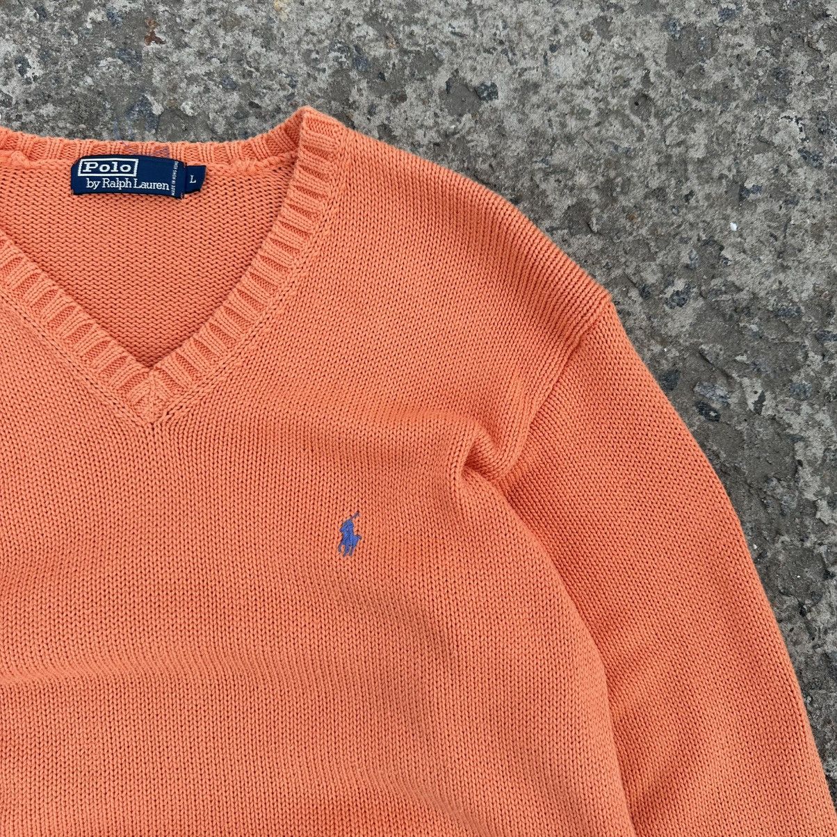 Japanese Brand × Polo Ralph Lauren Vintage Japanese Style Polo Ralph Lauren V Neck Old Money Size US L / EU 52-54 / 3 - 3 Thumbnail