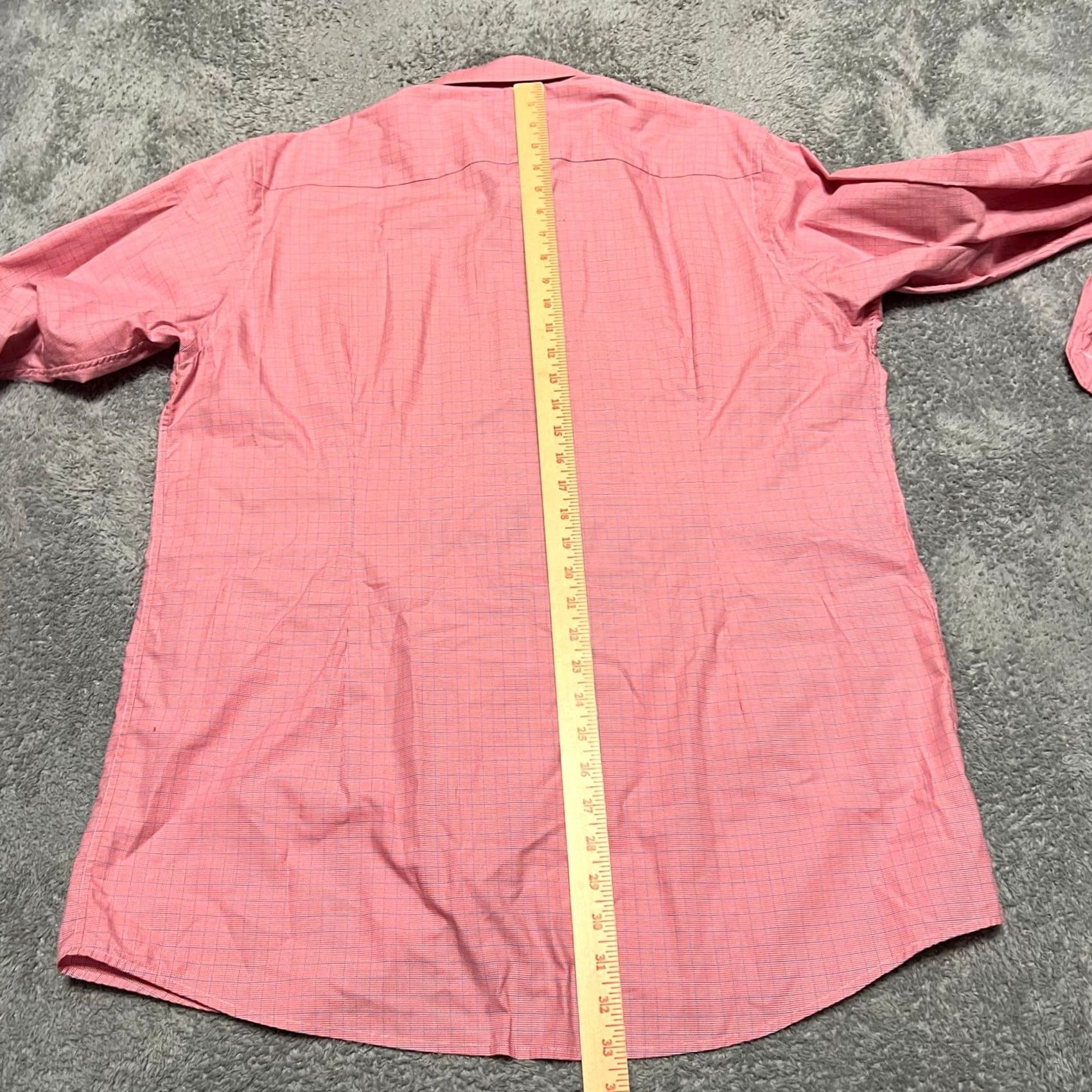 Eton ETON Shirt Mens 18 Pink Dress 46 Preppy Formal Casual Plaid Long Sleeve L Mens Boys? Size 42R - 5 Thumbnail