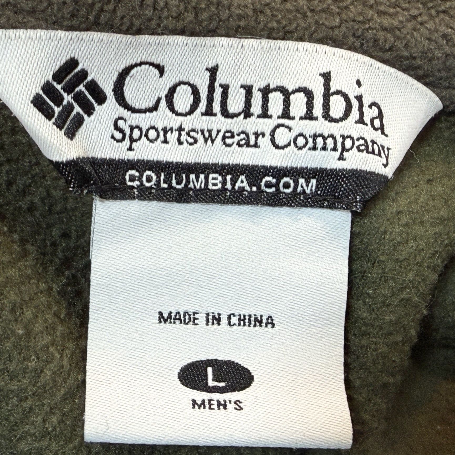 Vintage Columbia Fleece Jacket Mens Large Green Full Zip Lightweight Bomber Jacket Zip Pockets Regular Fit Size US L / EU 52-54 / 3 - 5 Thumbnail