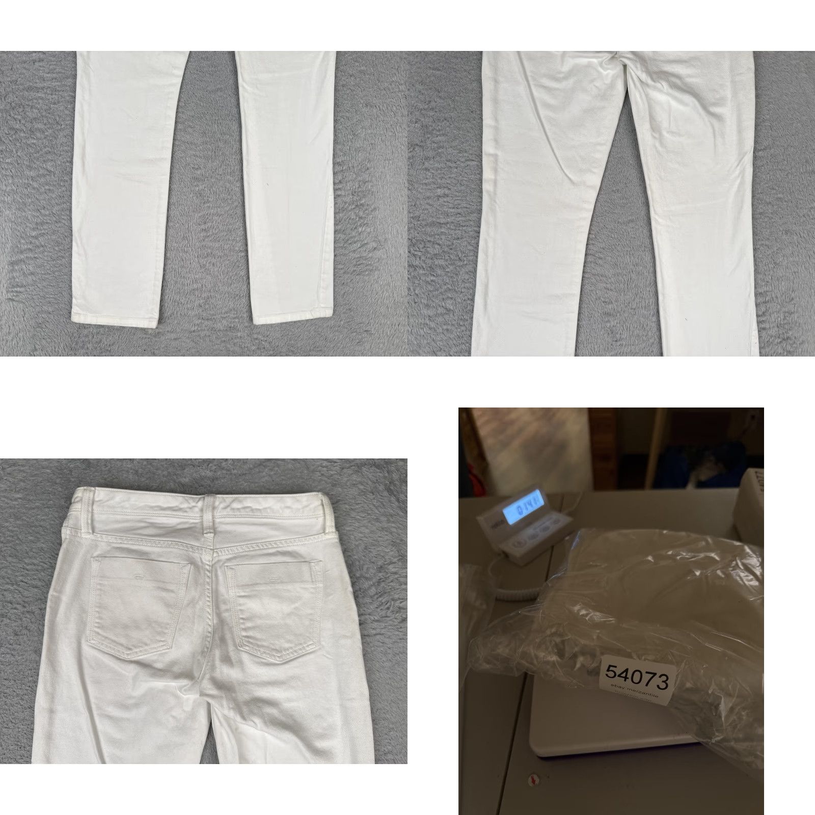 Banana Republic Banana Republic Jeans Womens 25 White Mid Rise Skinny Slim Stretch Denim 27x28 Size 42" / US 20 - 10 Thumbnail