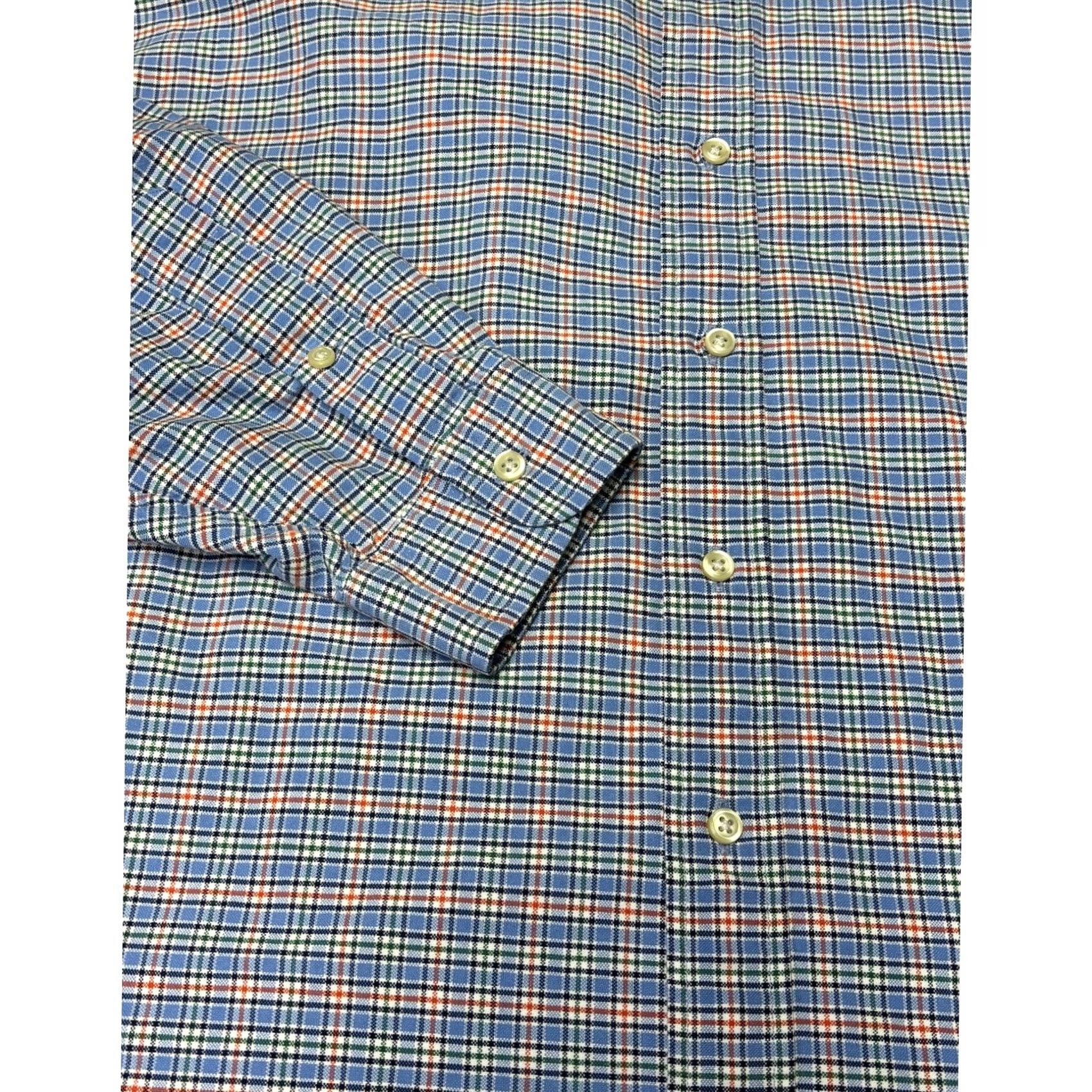 Ralph Lauren Ralph Lauren Mens 2XLT Tall Blue Plaid Button-Down Shirt Long Sleeve Cotton Pony Shirt Size US XXL / EU 58 / 5 - 3 Thumbnail