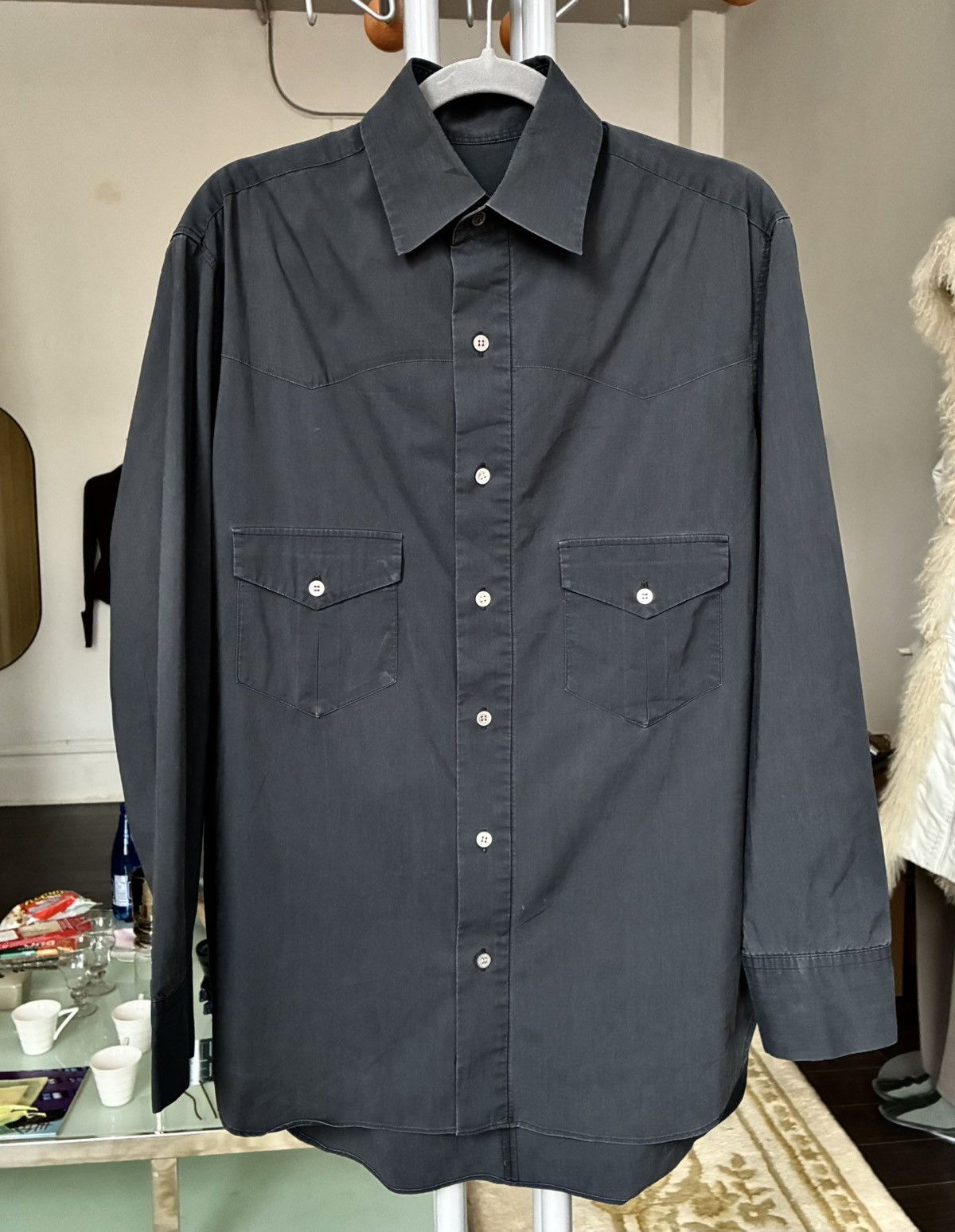 Other Alexander Van Slobbe Archive Garment Dyed Western Shirt Size US M / EU 48-50 / 2 - 2 Thumbnail