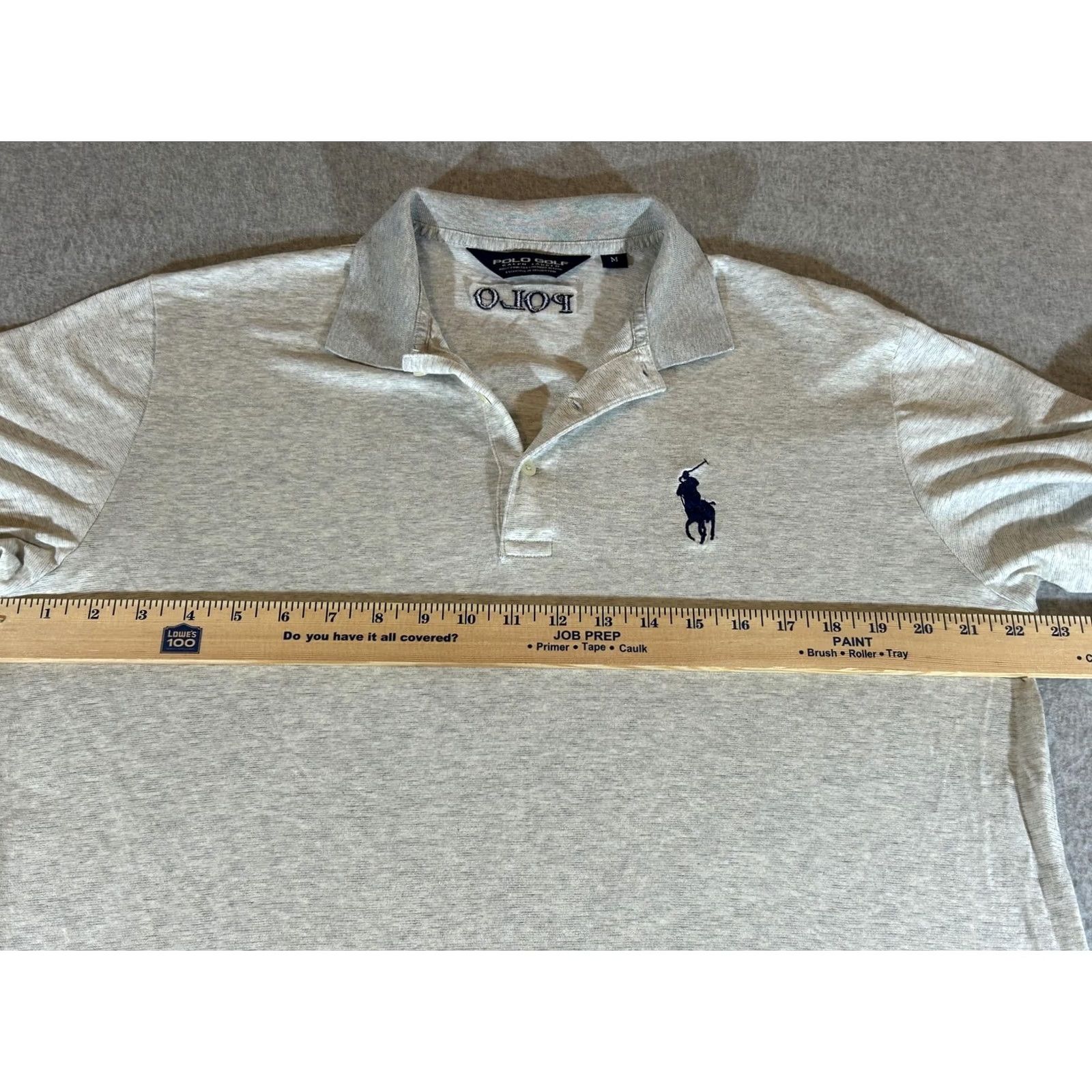Polo Ralph Lauren Ralph Lauren Golf Polo Shirt Mens Medium Gray Large Pocket Pima Cotton Size US M / EU 48-50 / 2 - 5 Thumbnail