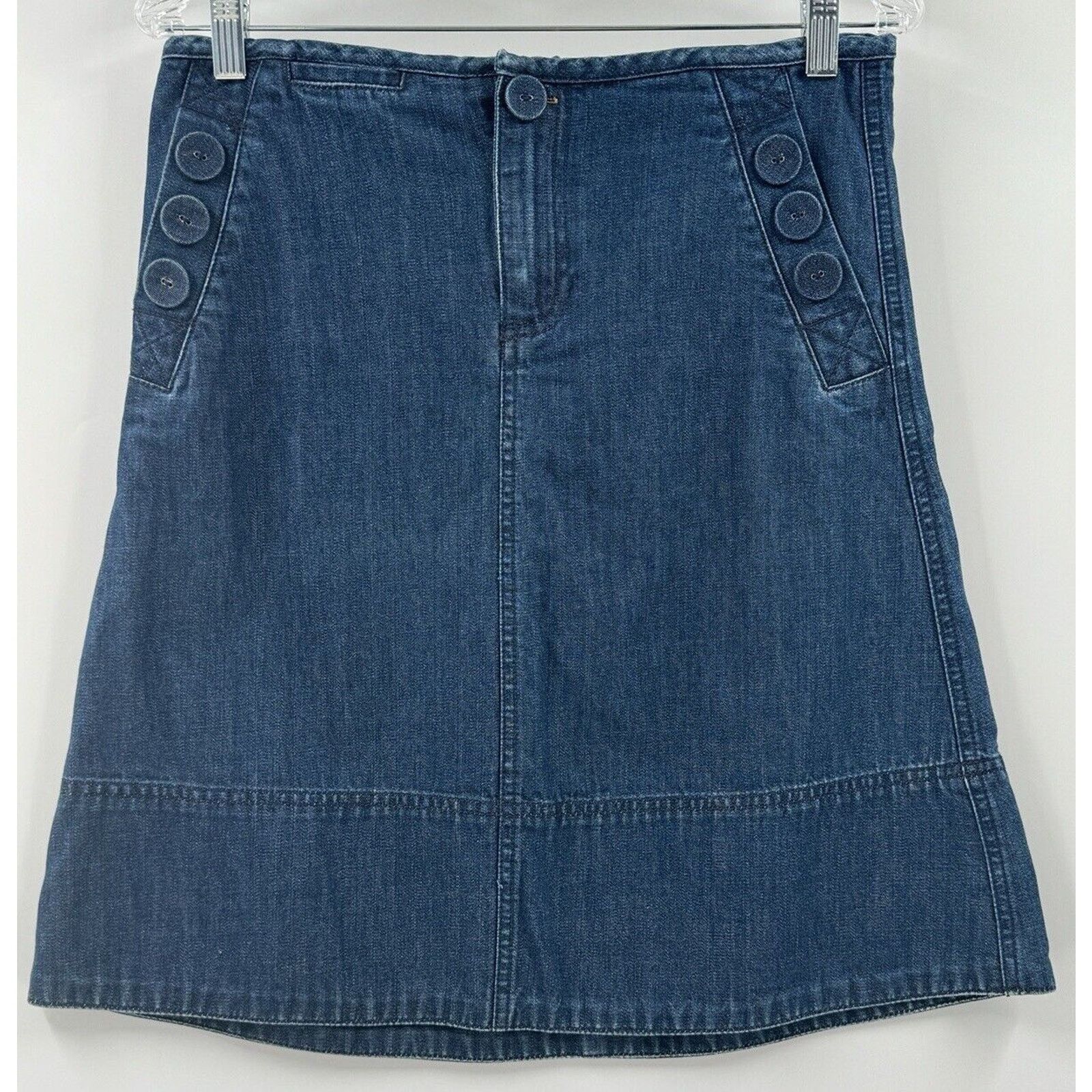 Marc Jacobs Marc Jacobs Y2K A Line Denim Skirt Blue Jean Pockets Boho Size 27" / US 4 / IT 40 - 1 Thumbnail