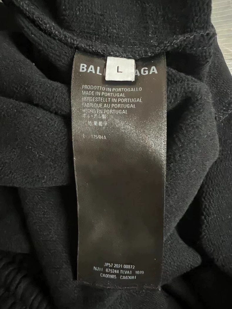 Balenciaga Balenciaga size L Black embroidered logo pants Size US 26 / EU 42 - 3 Thumbnail