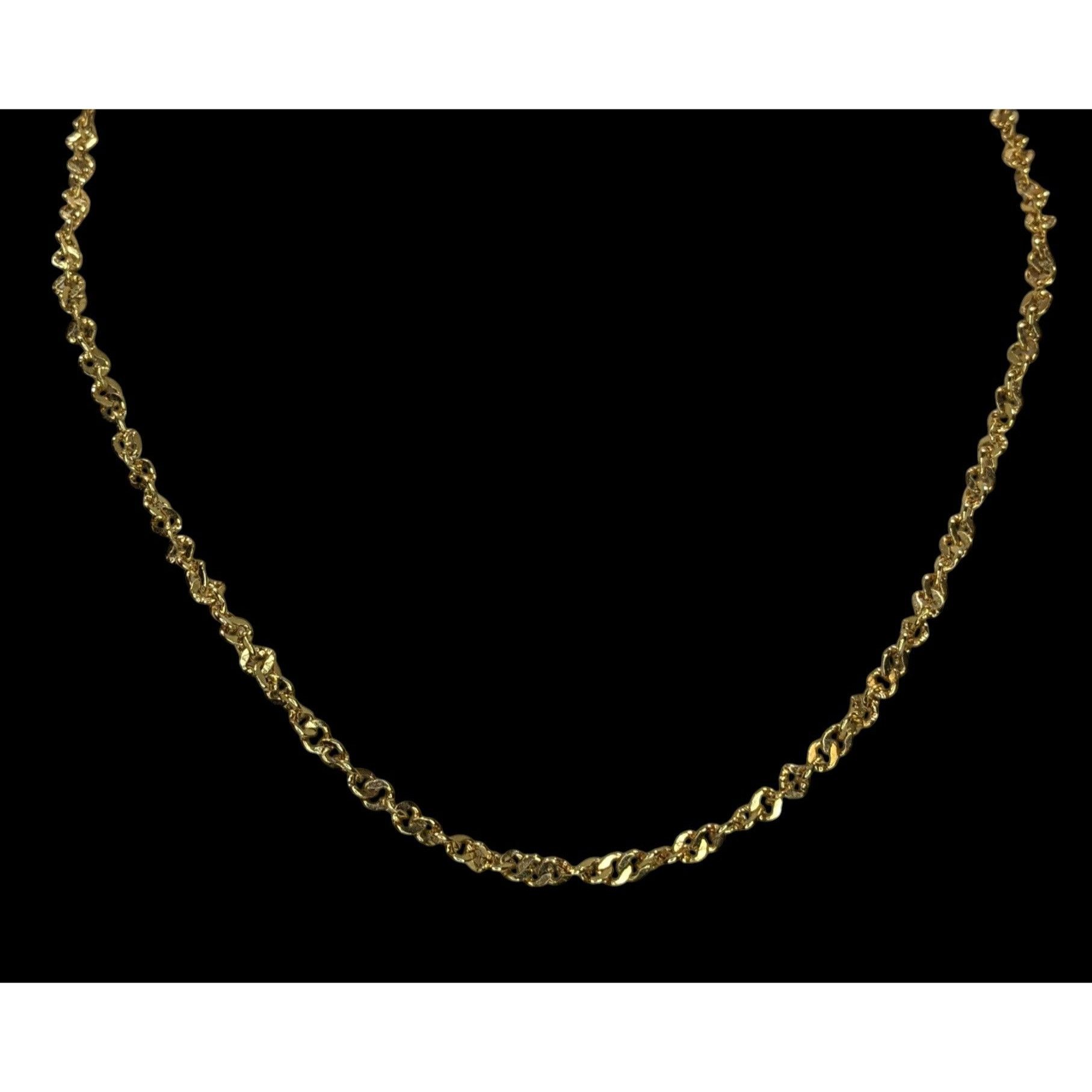 Other Simple Bright Gold Tone Chain Necklace Size ONE SIZE - 4 Thumbnail