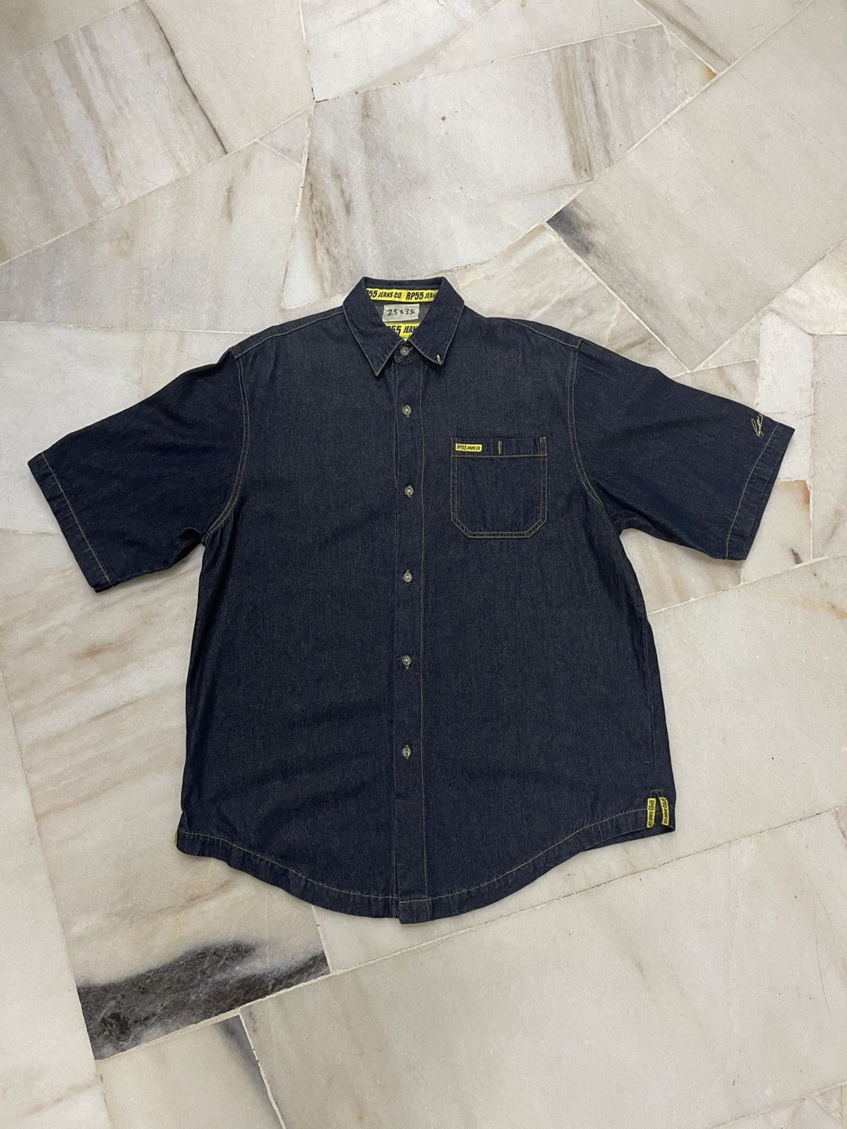 Vintage VINTAGE RP55 button up denim shirt Size US L / EU 52-54 / 3 - 1 Thumbnail