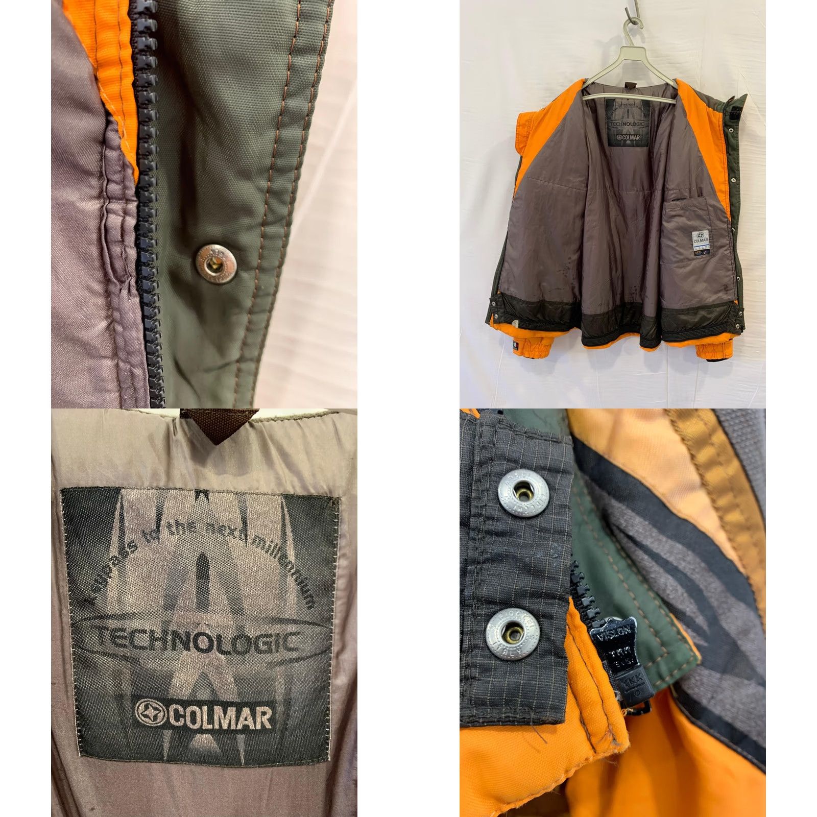 Colmar VINTAGE Colmar Ski Jacket Mens XL Orange Hooded Techwear Winter Coat 54#202 Size US XL / EU 56 / 4 - 8 Thumbnail