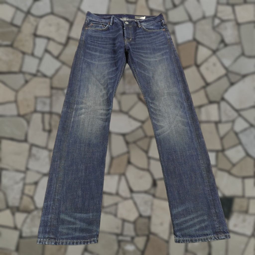 Allsaints AllSaints Jeans Mens 30 Blue Denim Button Fly Straight Leg Size US 31 - 1 Thumbnail