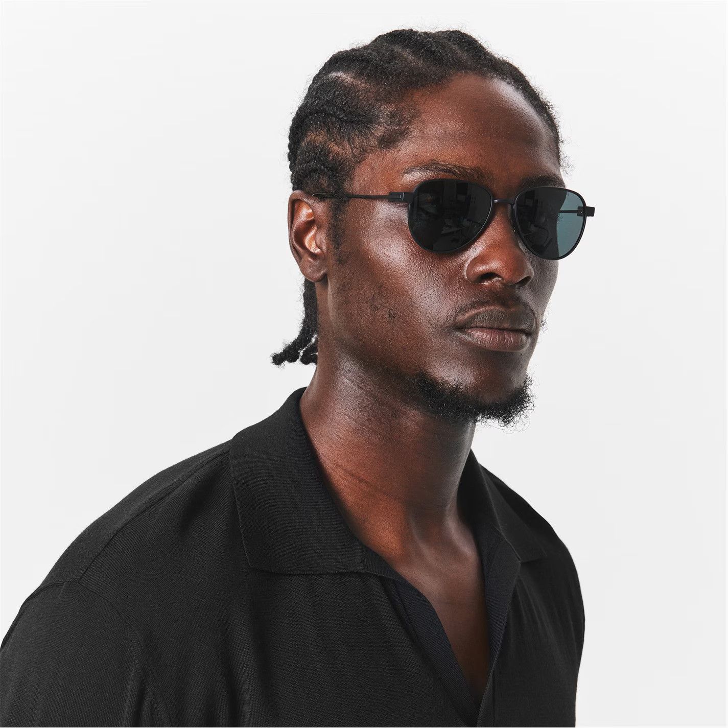 Saint Laurent Paris o1g2r1mq0426 Size: OS / Round Sunglasses in Black Size ONE SIZE - 3 Thumbnail