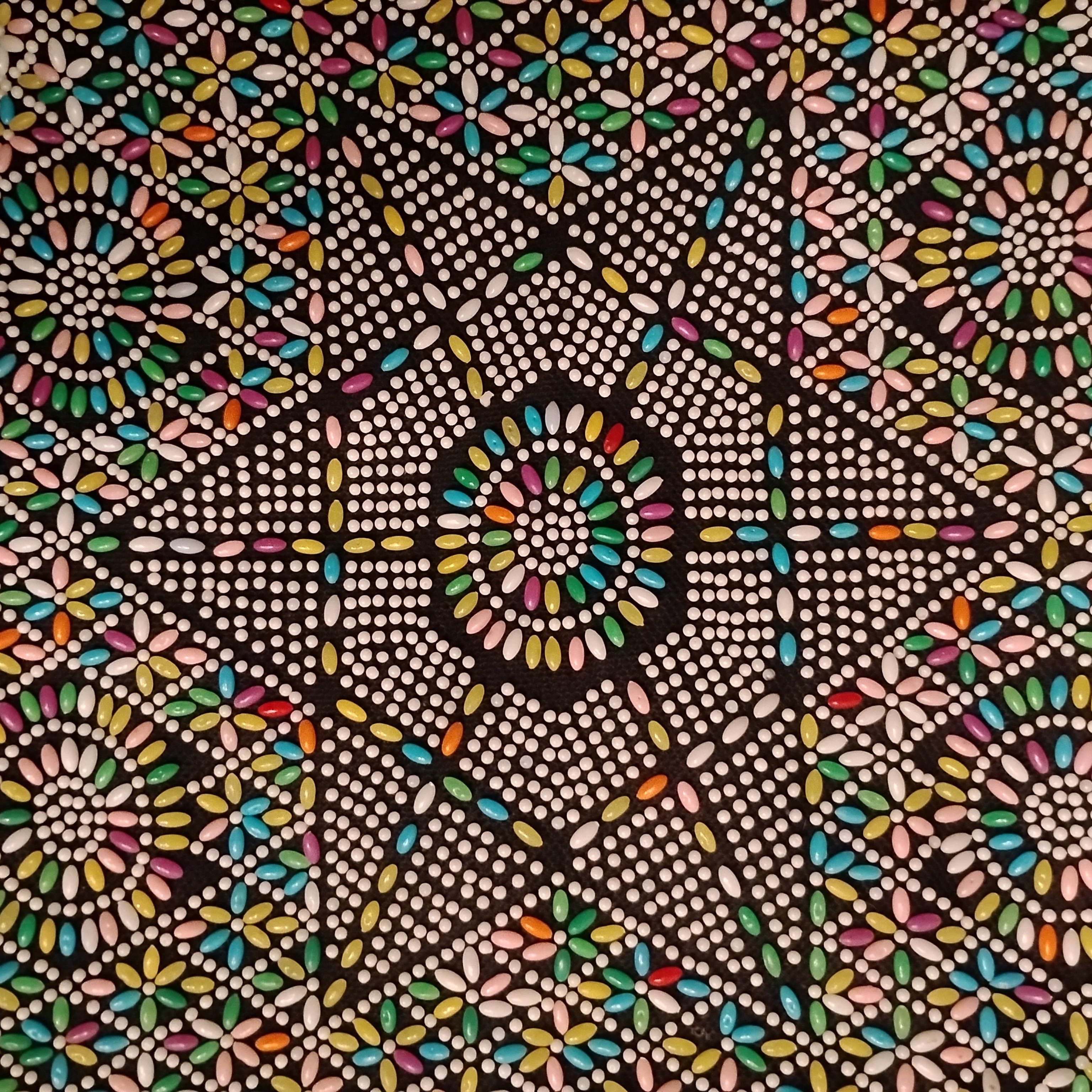 Other Vintage 60s Beaded Shoulder Bag Mosaic Starburst Boho Candy Size ONE SIZE - 3 Thumbnail