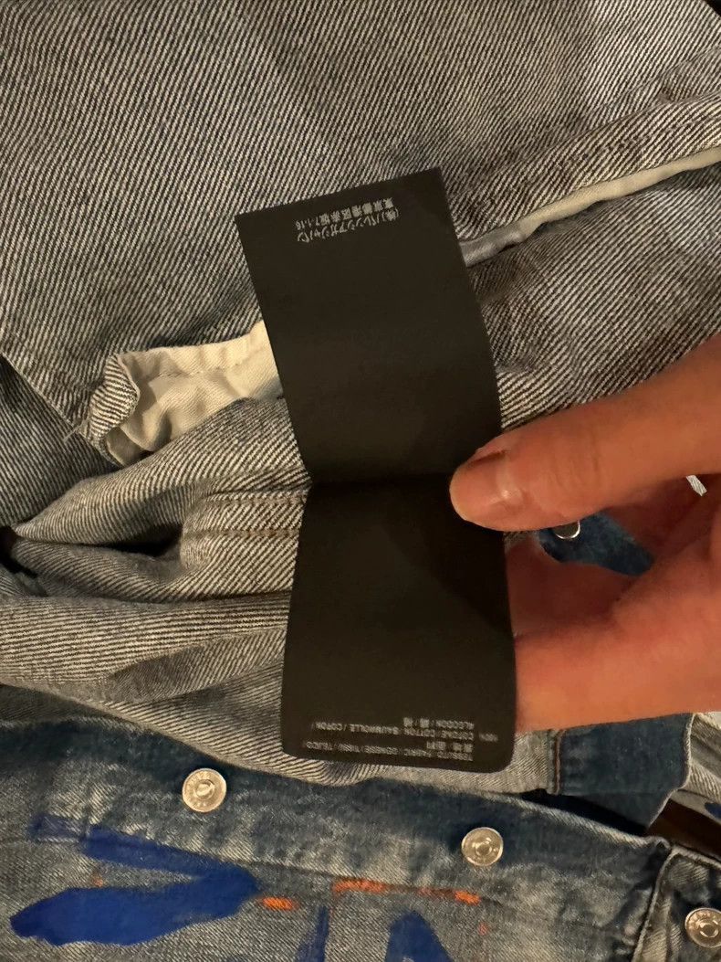 Balenciaga Balenciaga oversized plaid graffiti casual denim jacket-250 Size XS / US 0-2 / IT 36-38 - 8 Thumbnail