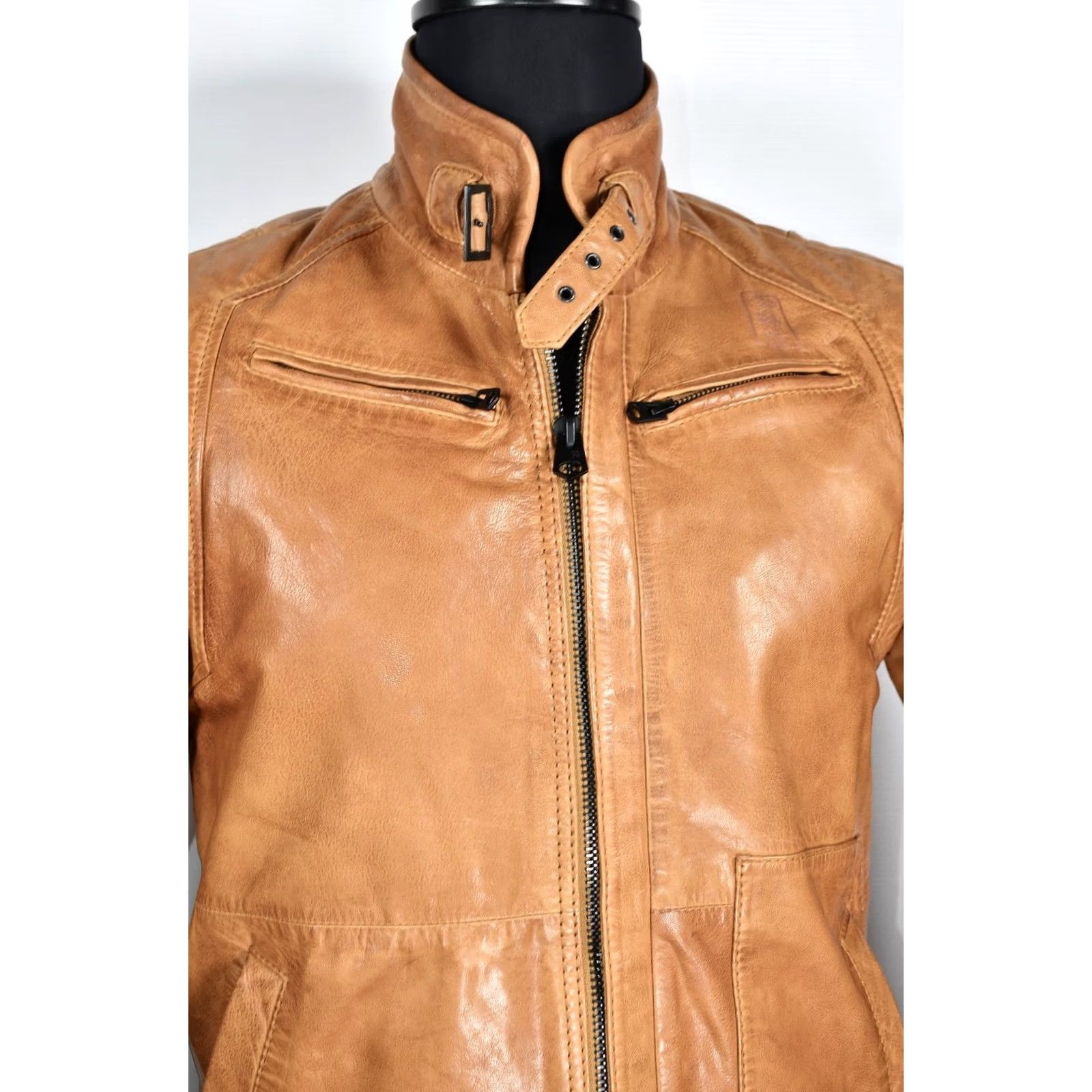 G-Star G-Star Brando Leather Jacket Mens M Brown Leather Jacket Size M Size US M / EU 48-50 / 2 - 2 Thumbnail