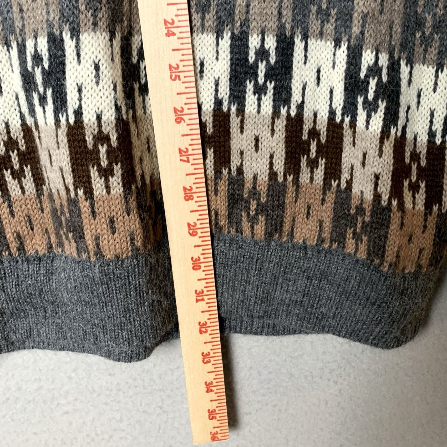 Vintage VINTAGE Classic Alpaca Sweater Men XXL Geometric Preppy Office Grandpacore 90s Size US XXL / EU 58 / 5 - 7 Thumbnail