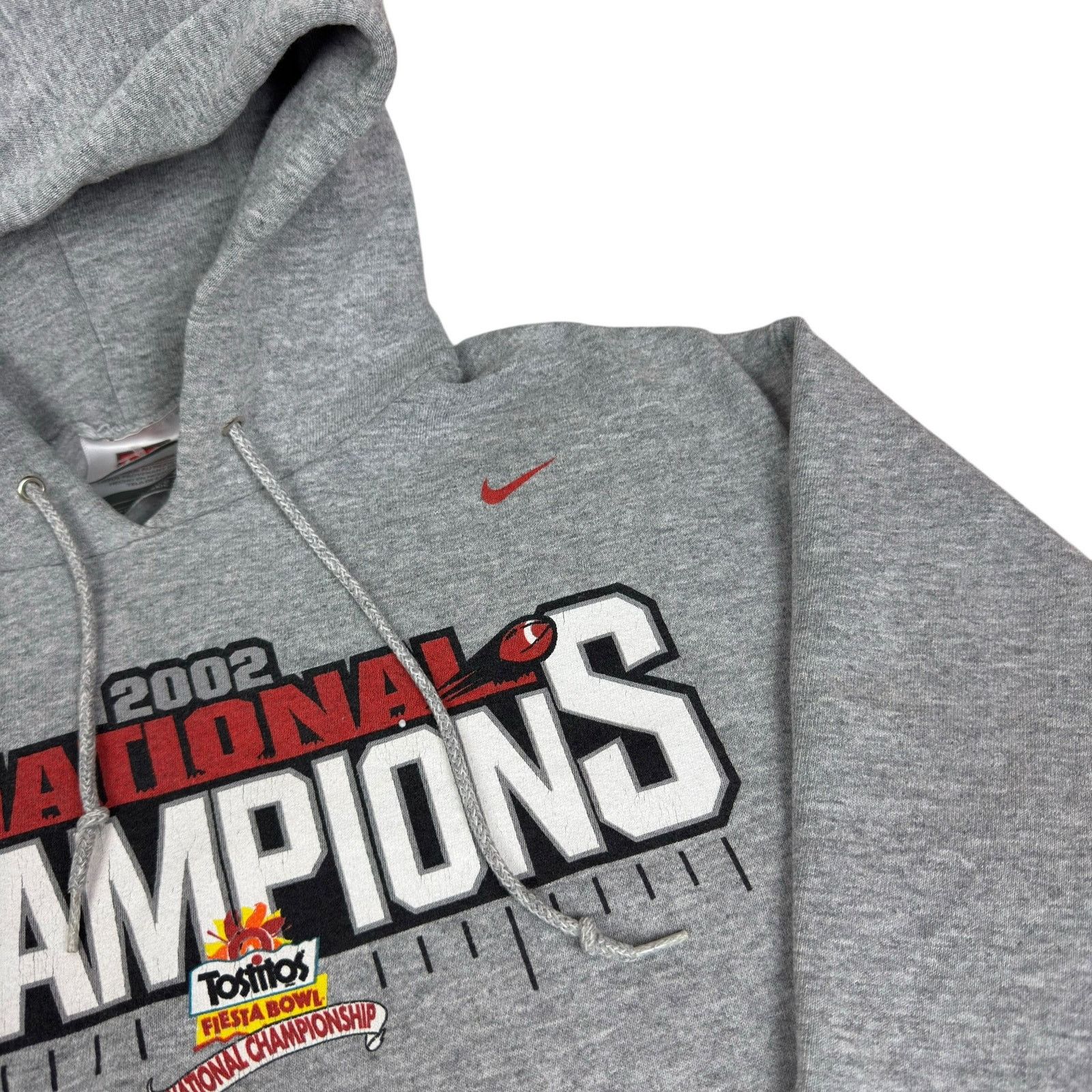 Nike Nike Men's Gray Ohio State Buckeyes Football Hoodie Medium Size US M / EU 48-50 / 2 - 4 Thumbnail