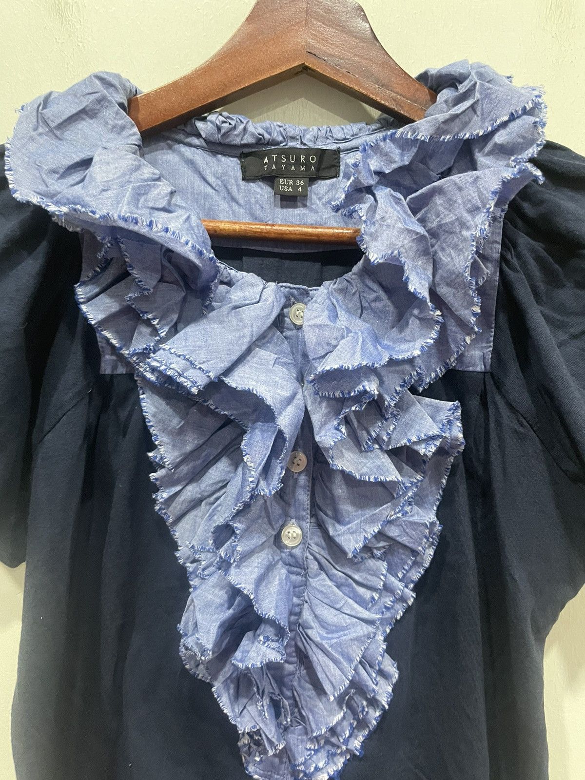 ATSURO TAYAMA Atsuro Tayama Ruffle Top Size S / US 4 / IT 40 - 3 Thumbnail