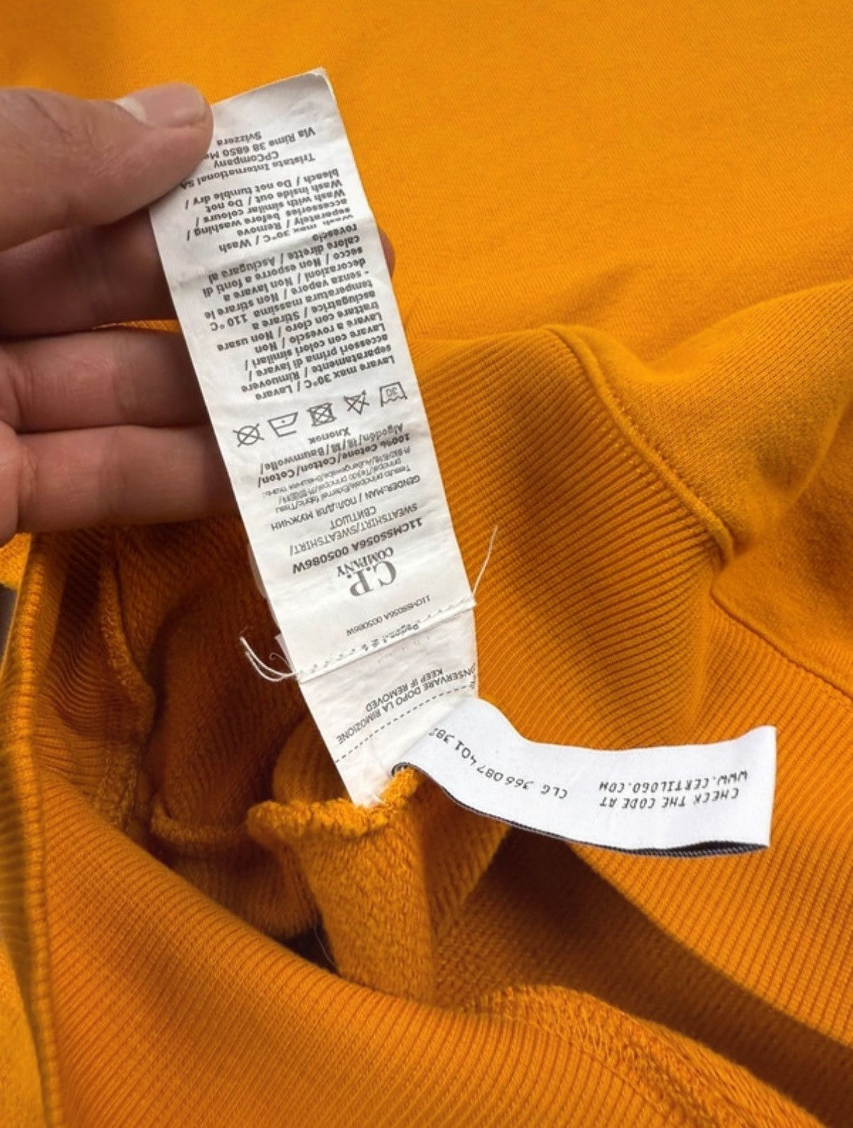 C.P. Company C.P. Company hoodie iconic model orange size M Size US M / EU 48-50 / 2 - 12 Thumbnail