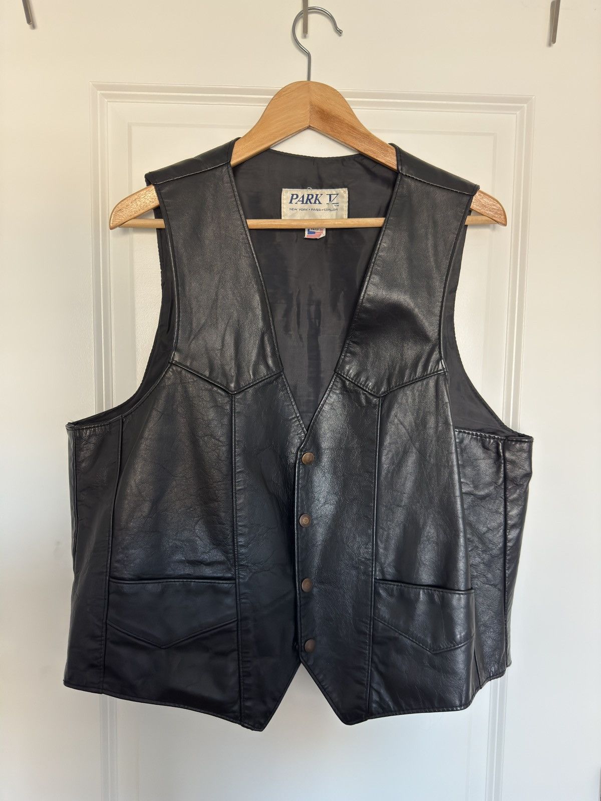 Vintage Leather Biker Vest Size US M / EU 48-50 / 2 - 1 Thumbnail