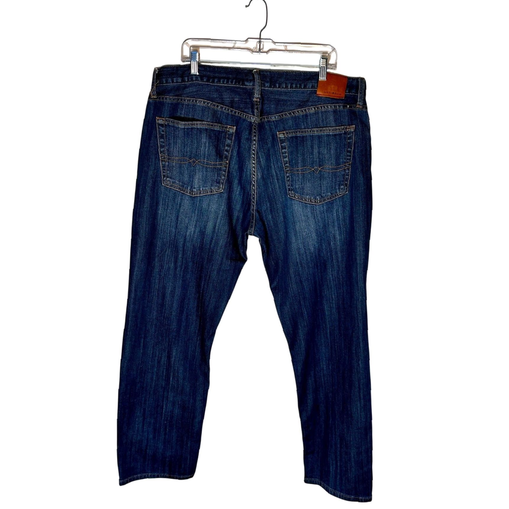 Lucky Brand Lucky Brand Jeans Mens 38x30 Blue Denim 221 Original Straight Dark Wash City Jeans Mens Size US 38 / EU 54 - 2 Thumbnail