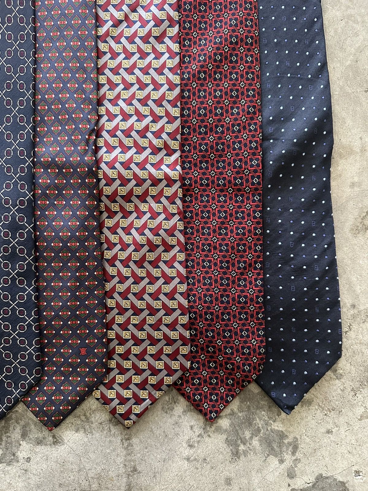 Balenciaga Lot of 7 Luxury Designer Tie Size ONE SIZE - 3 Thumbnail