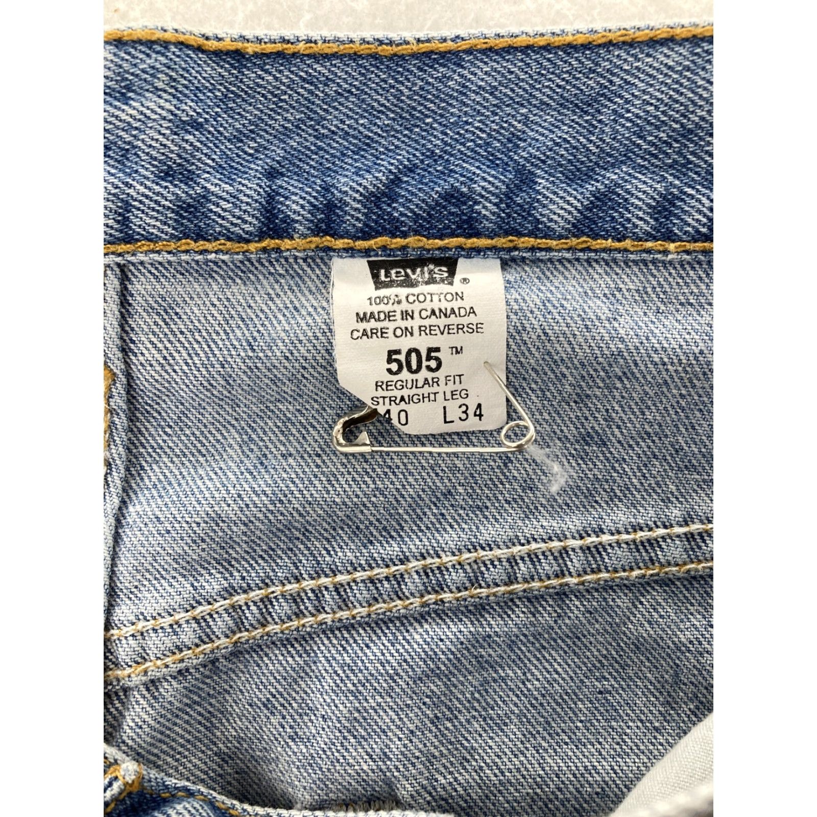 Levi's VINTAGE Levi's 505 Jeans Mens 40x30 Regular Levi's 505 Jeans 40 34 Blue USA Classic 90s Mens Regular Straight Size US 40 / EU 56 - 7 Thumbnail