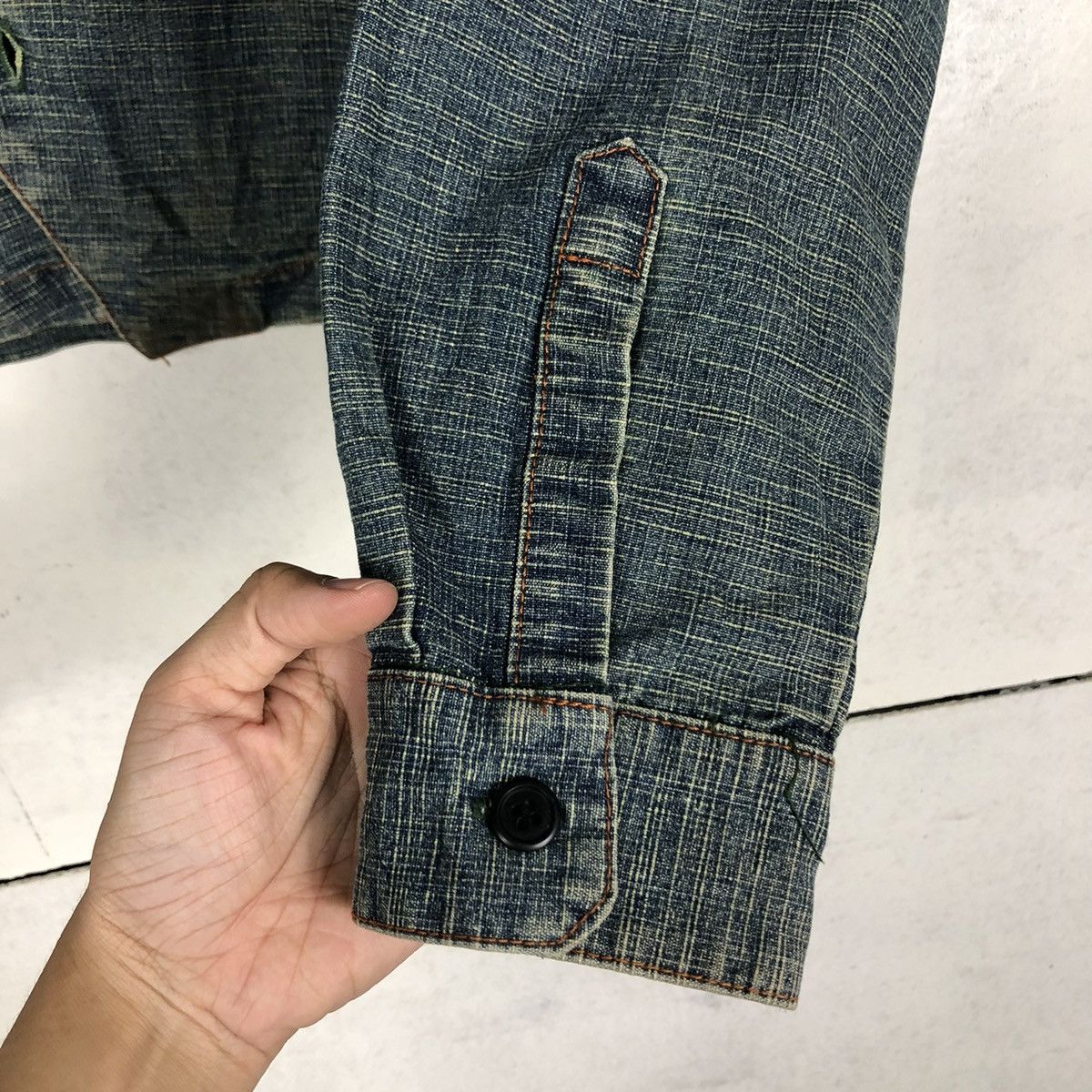 Japanese Brand 🔥CROPPED DENIM BIKER JACKET MIYOSHI JAPAN ISSEY MIYAKE Size US M / EU 48-50 / 2 - 17 Thumbnail